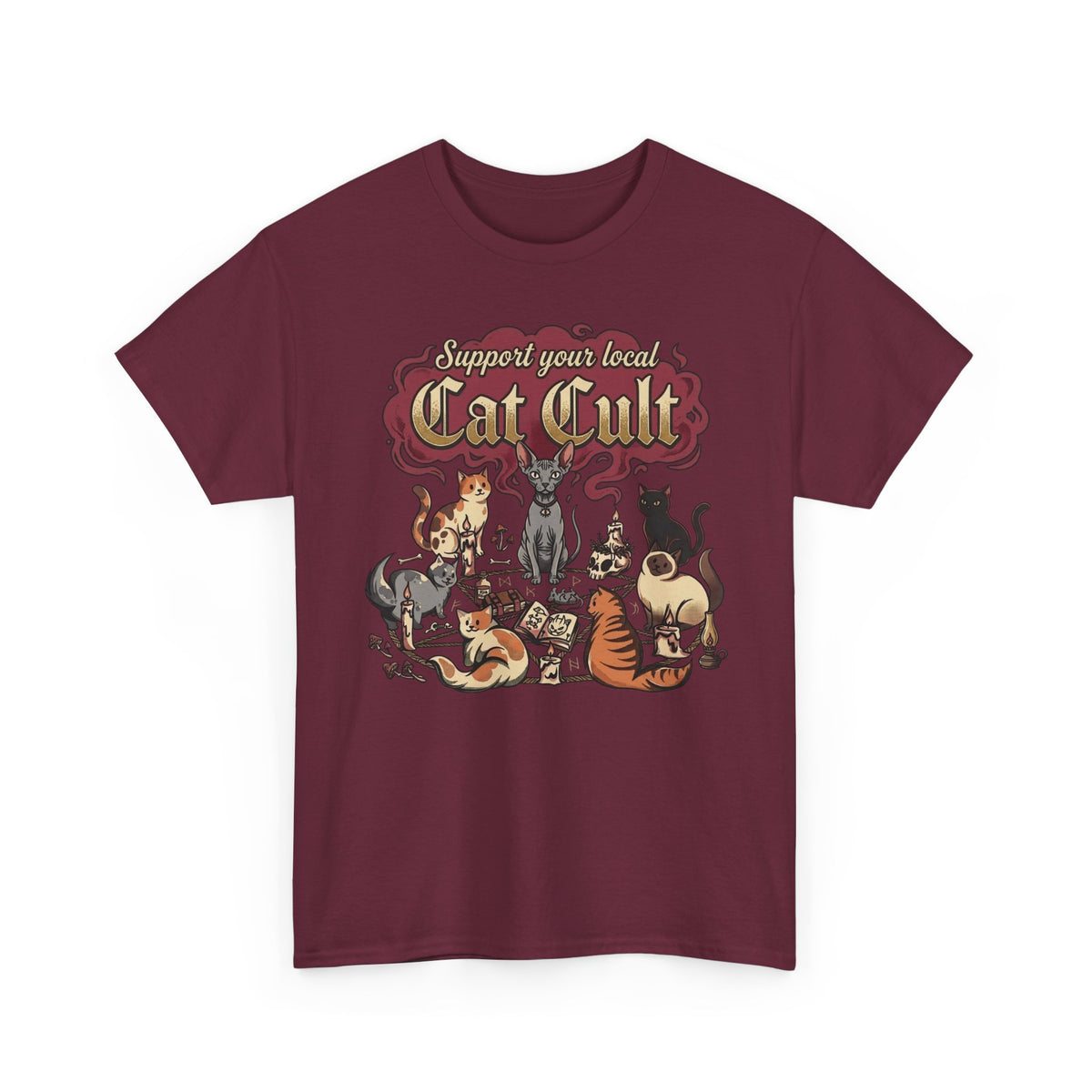 Support Your Local Cat Cult T-Shirt — Funny Cat Lover Tee