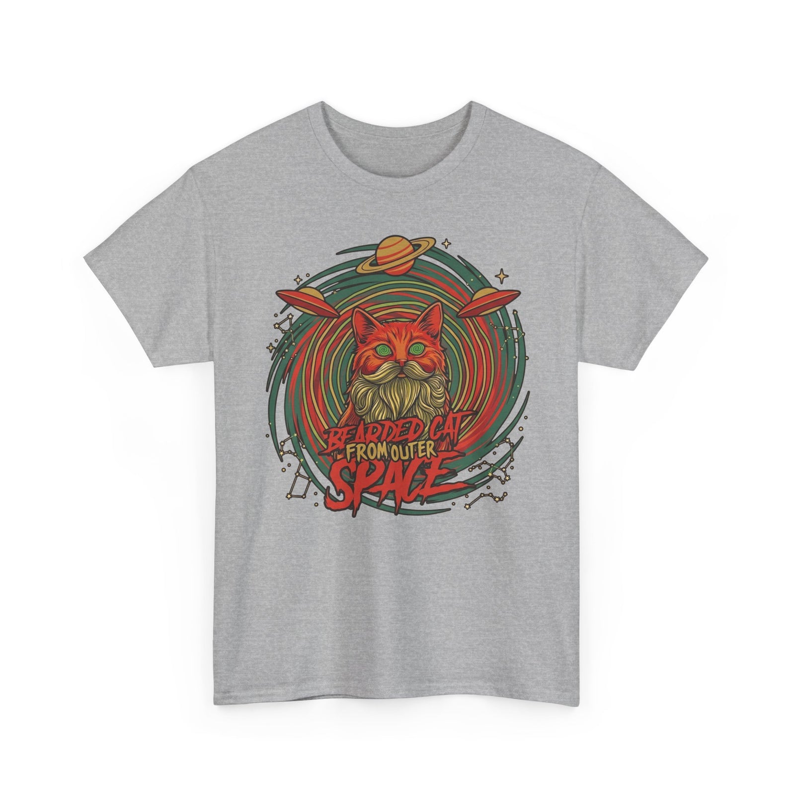 Bearded Cat from Outer Space T-Shirt
