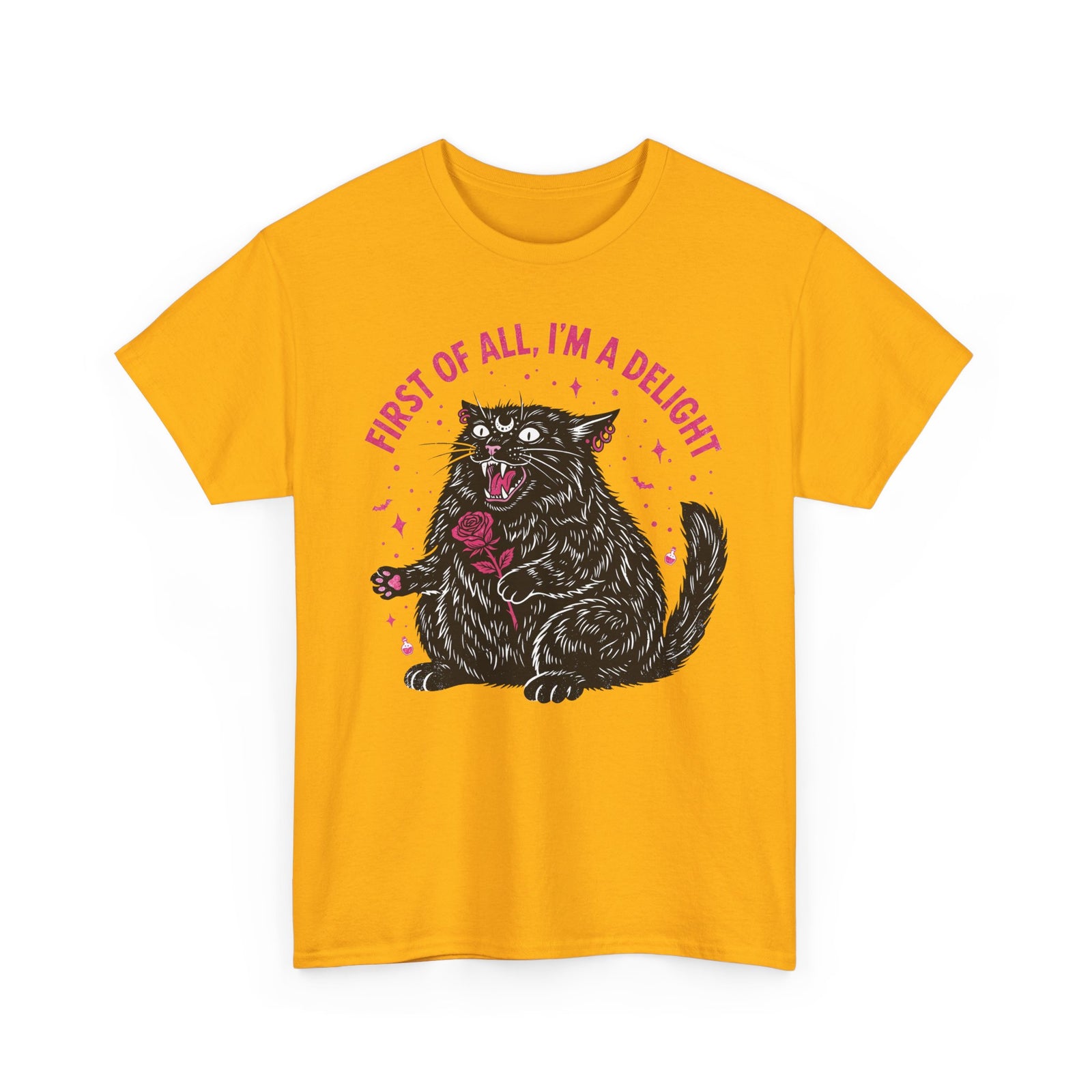 Black Cat "First of All I'm a Delight" T-Shirt