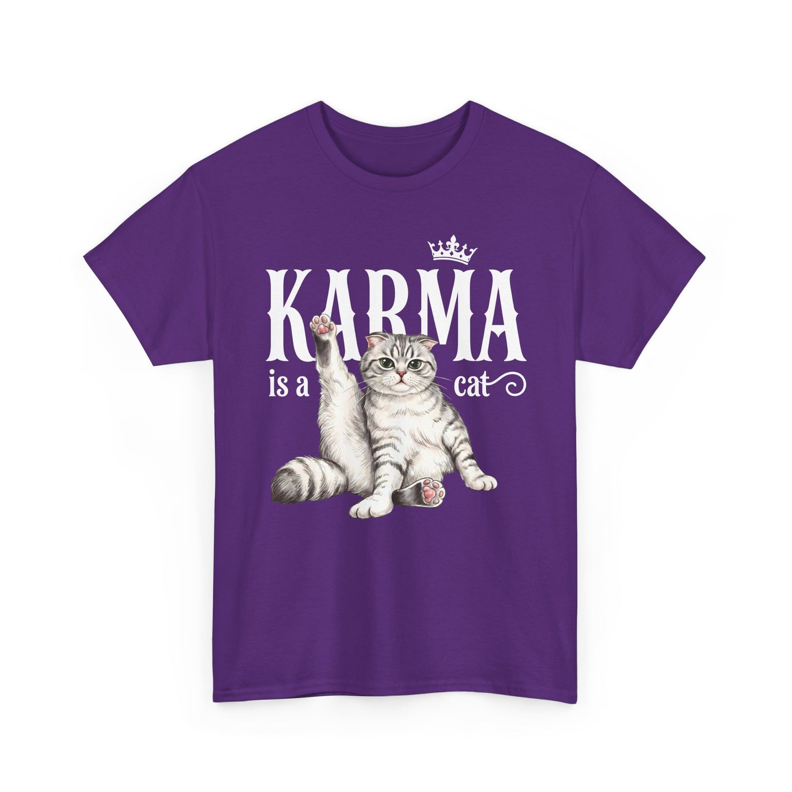 "Karma is a Cat" Funny Sassy Feline T-Shirt