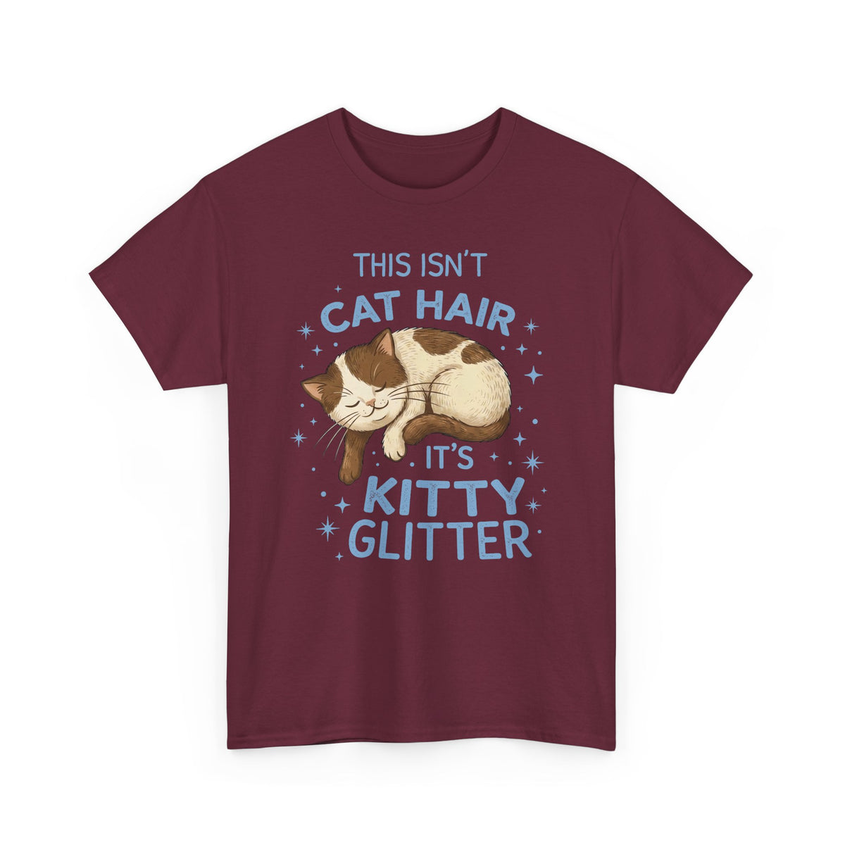Kitty Glitter T-Shirt — "This Isn't Cat Hair" Cat Lover Tee