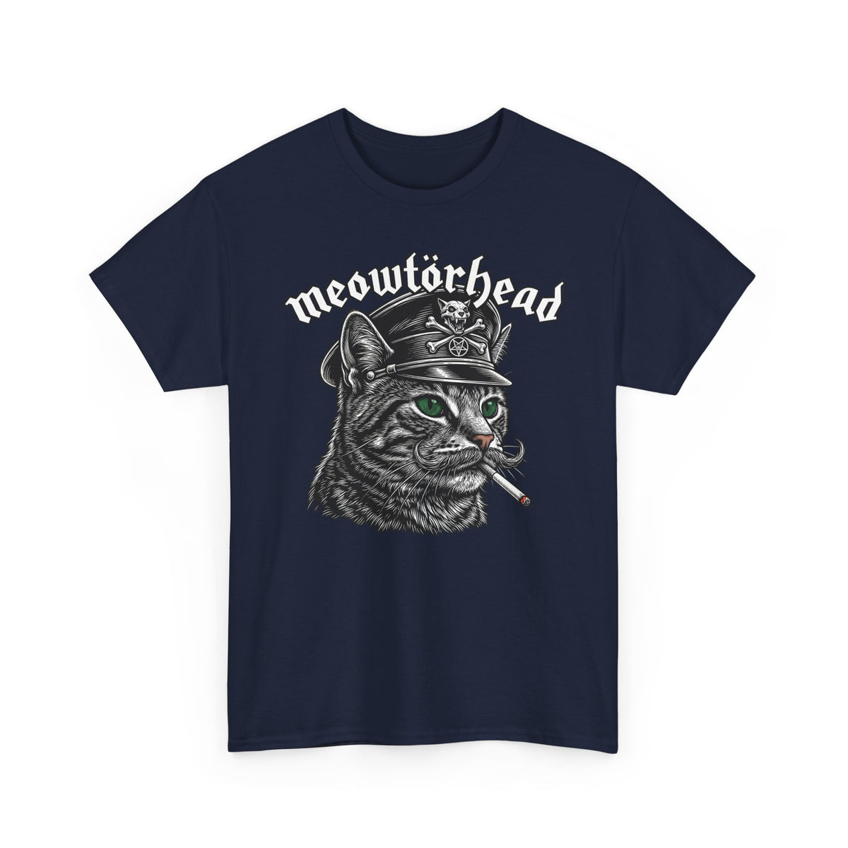 Meowtörhead Cat Band Tee — Retro Rock Cat Graphic T-Shirt