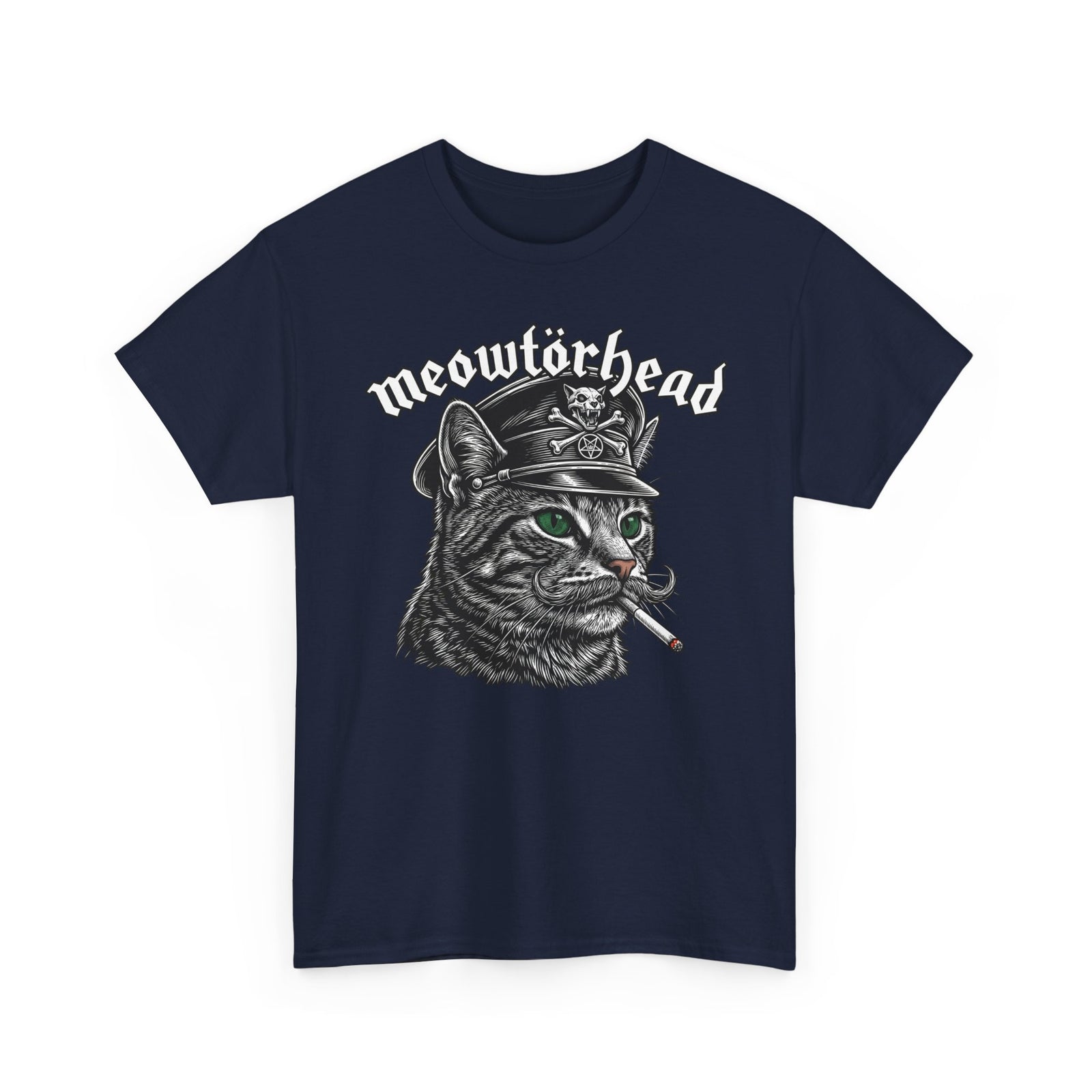Meowtörhead Cat Band Tee — Retro Rock Cat Graphic T-Shirt