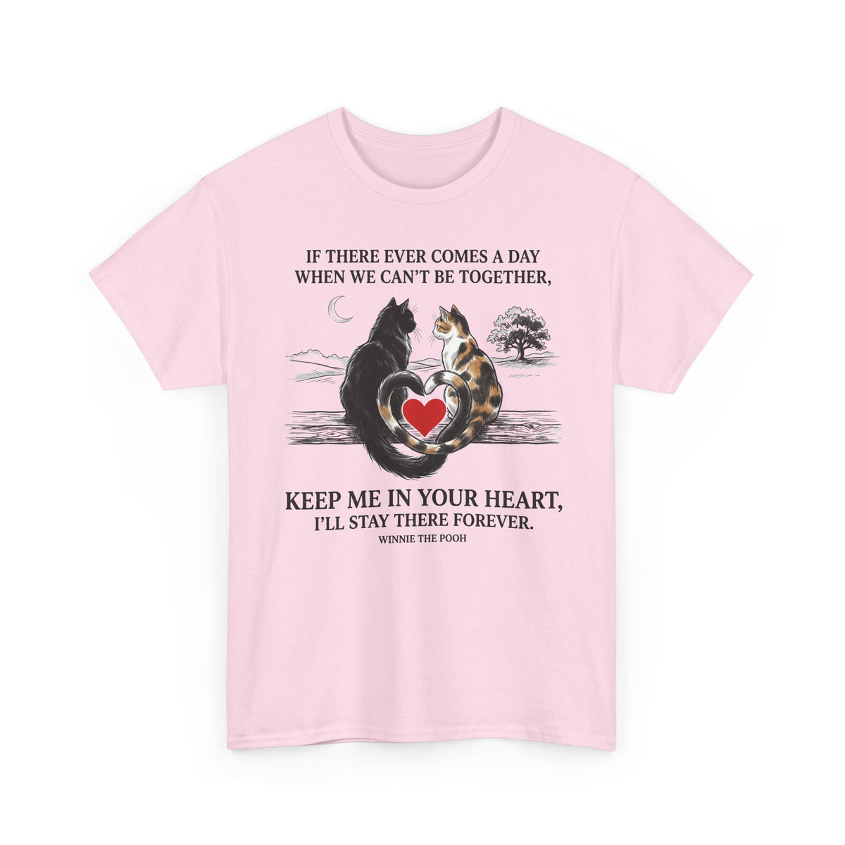 Cat Memorial T-Shirt — "Keep Me In Your Heart" Remembrance Tee