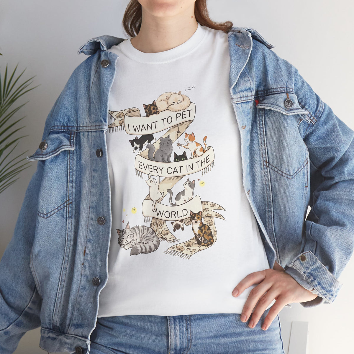I Want to Pet Every Cat in the World T-Shirt — Cat Lover Tee