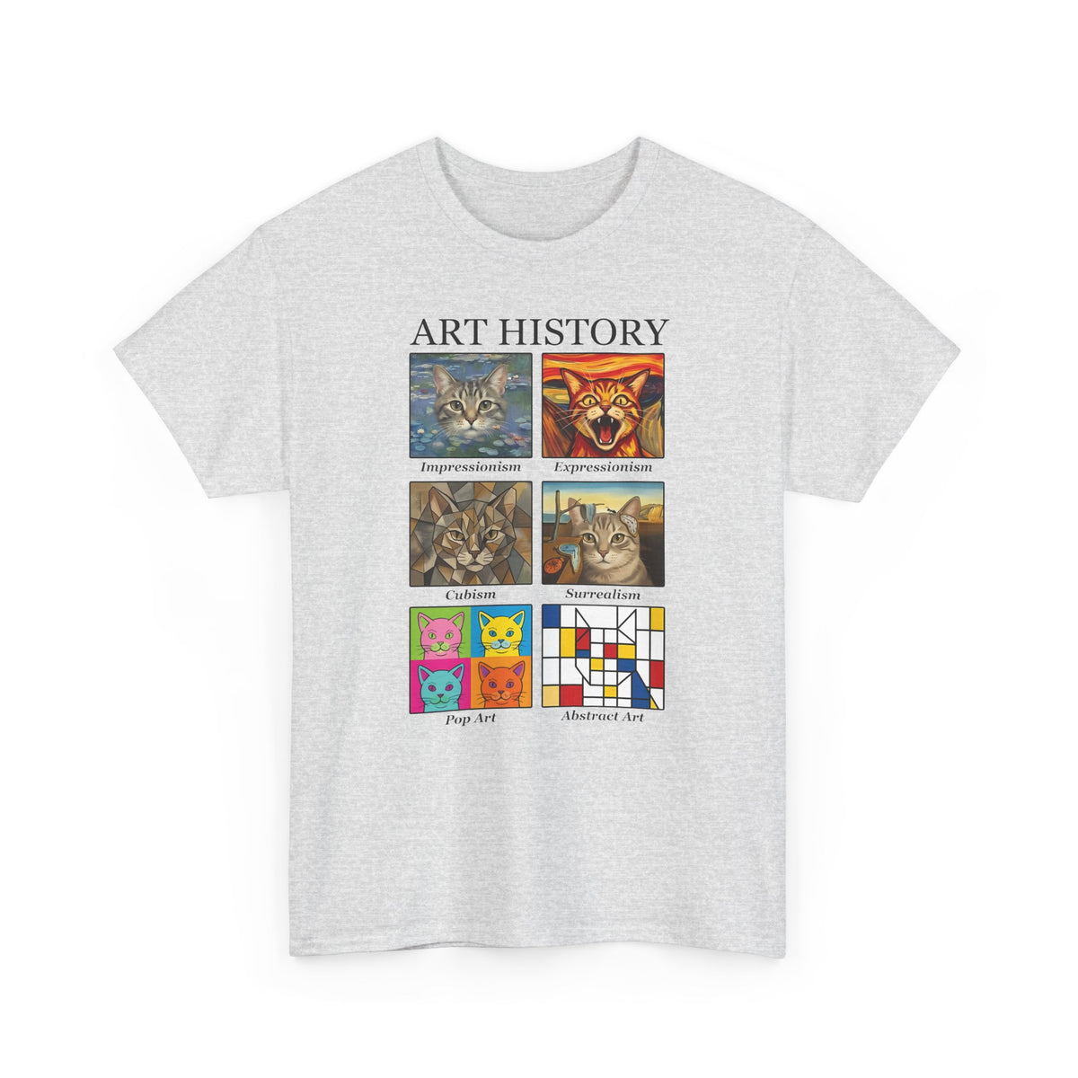 Cats in Masterpieces T-Shirt — Artistic Cat Painting Tee