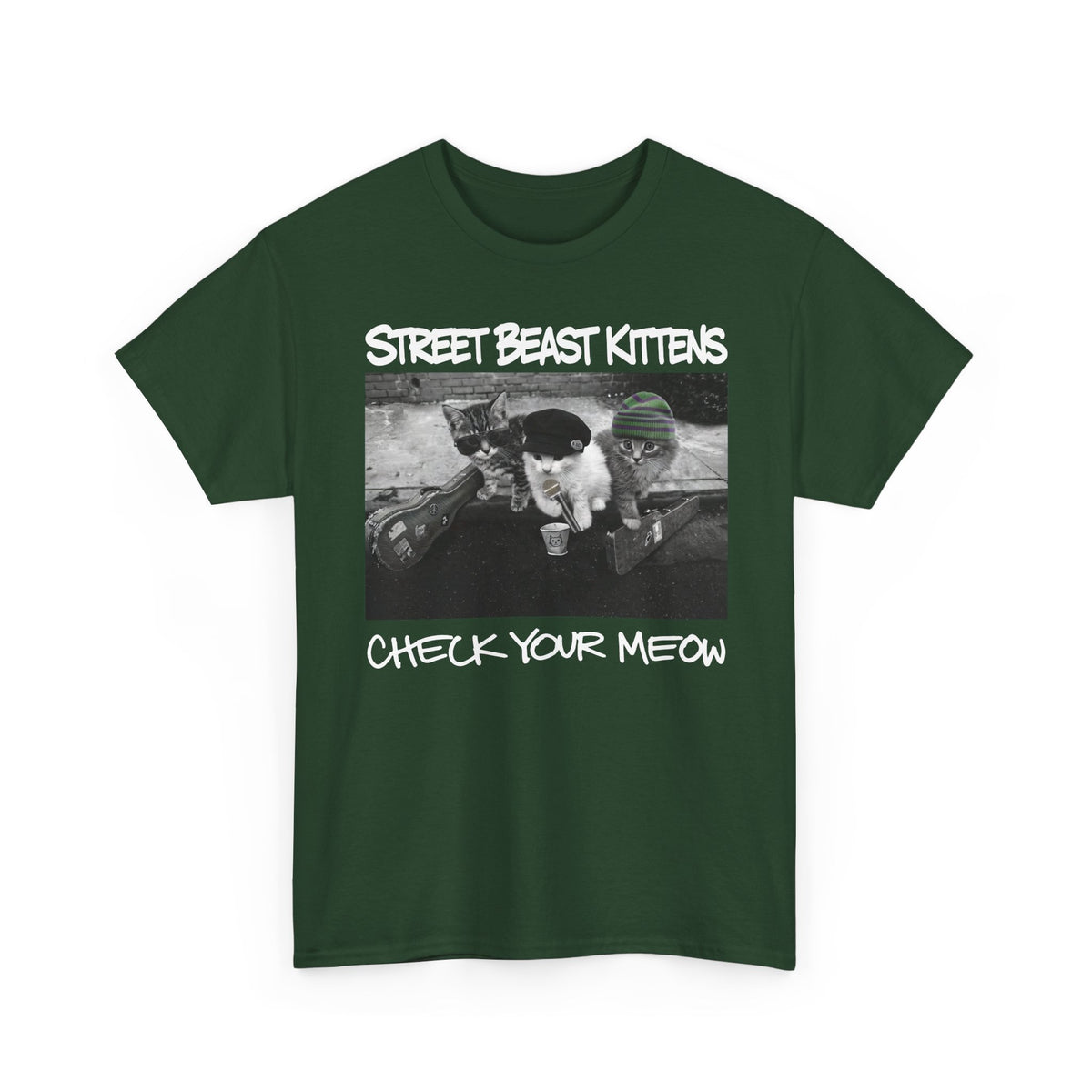 Street Beast Kittens "Check Your Meow" T-Shirt