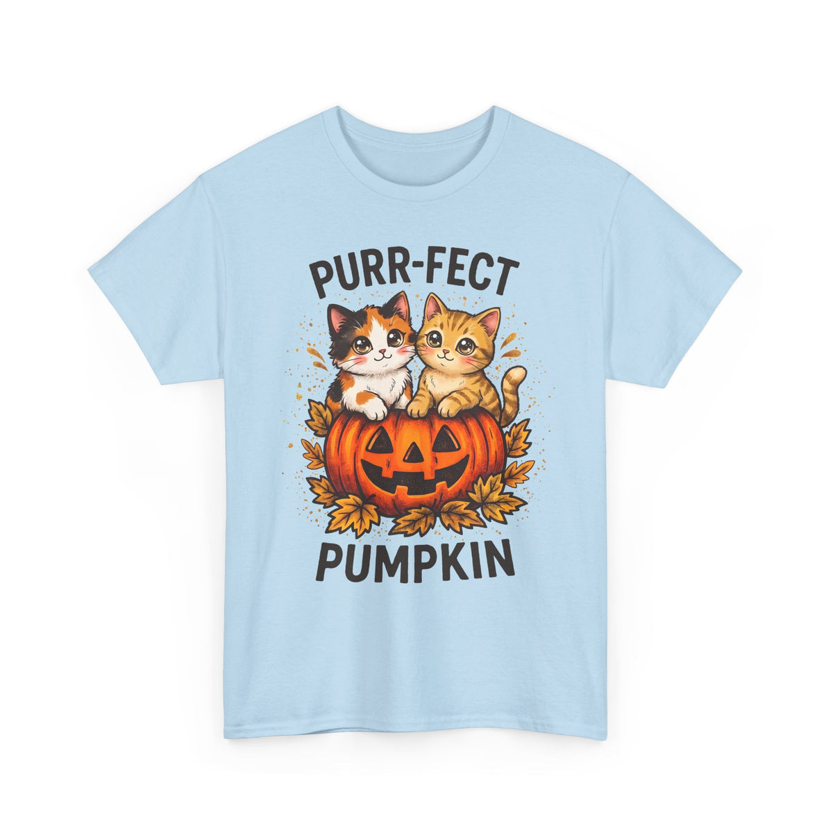 Purr-fect Pumpkin T-Shirt – Cute Halloween Cat Tee