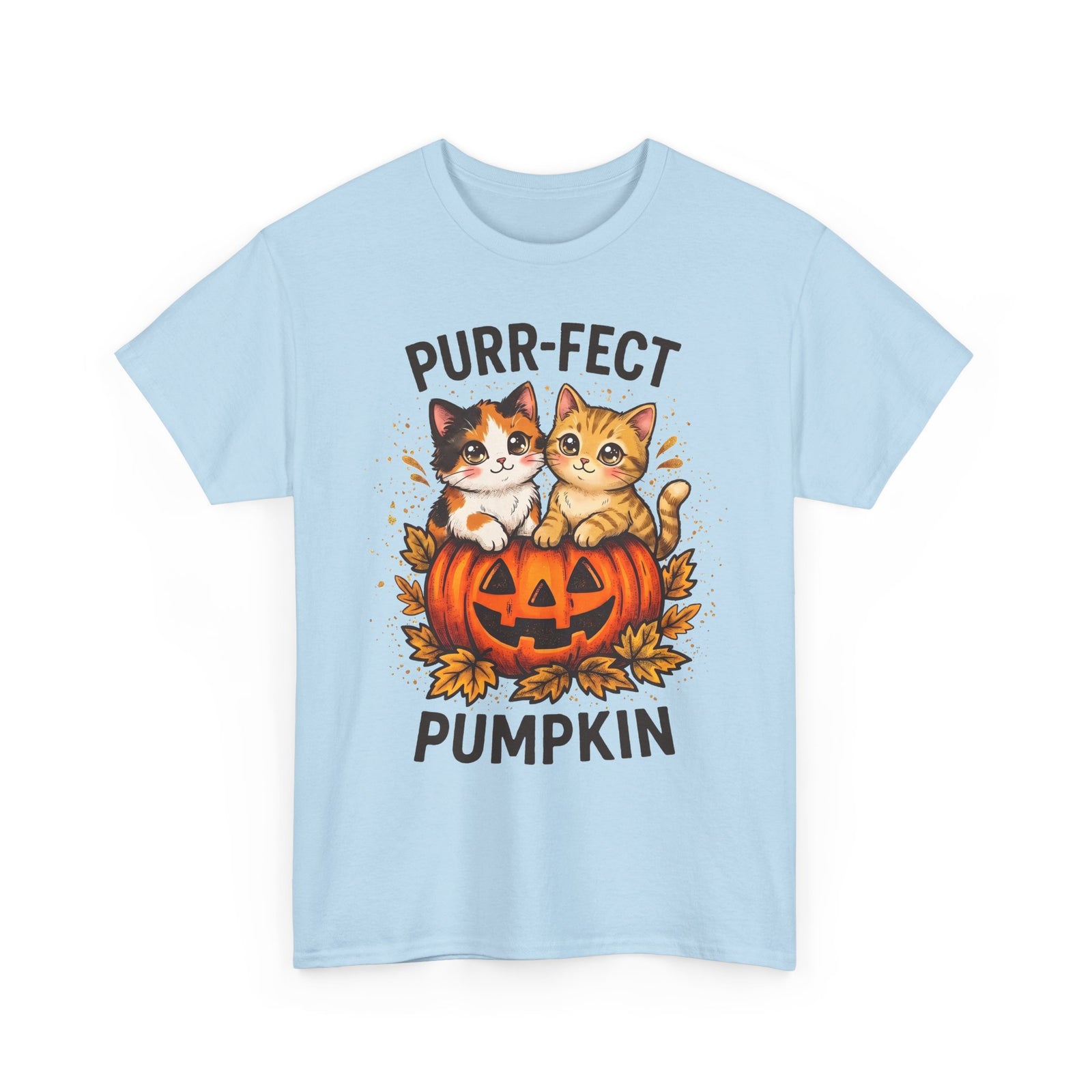 Purr-fect Pumpkin T-Shirt – Cute Halloween Cat Tee