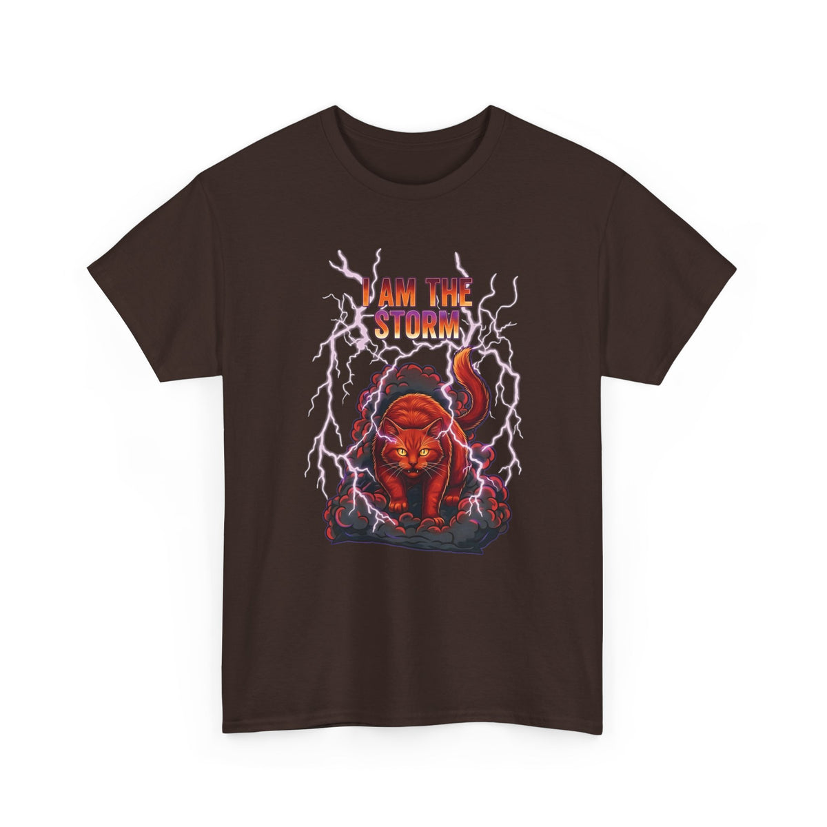 I Am The Storm Cat T-Shirt — Bold Cat Graphic Tee