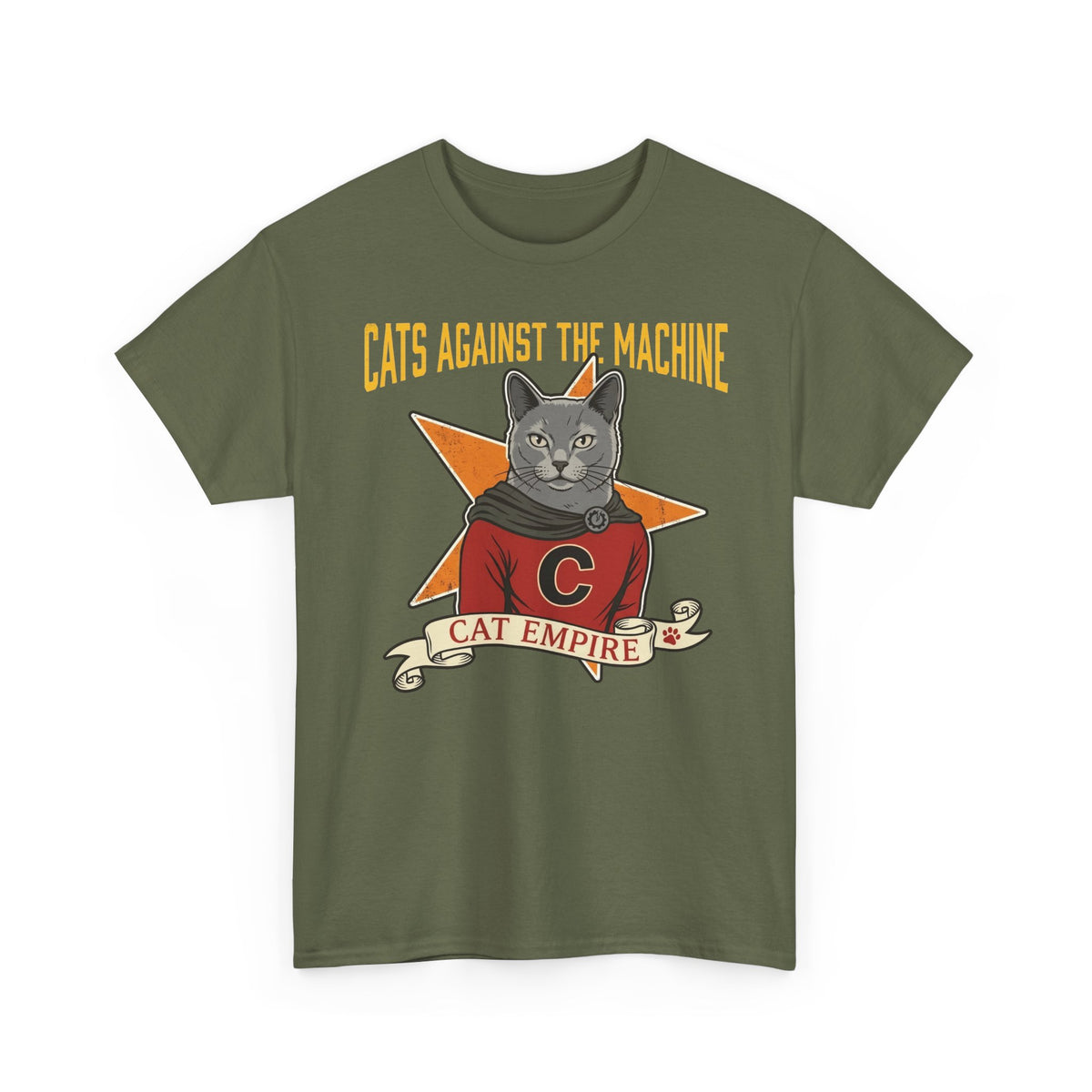Cat Against the Machine Tee — Cat Empire Graphic T-Shirt