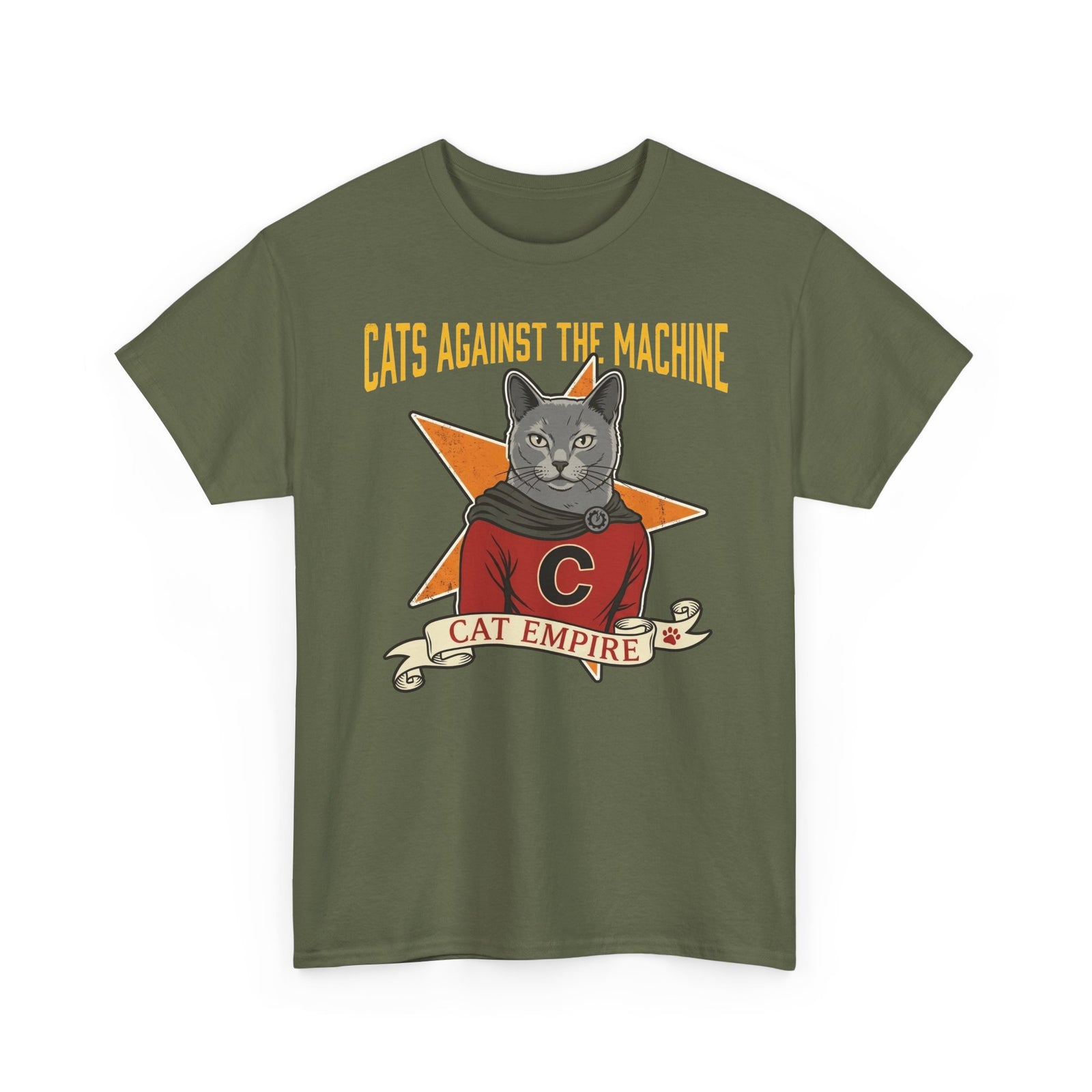 Cat Against the Machine Tee — Cat Empire Graphic T-Shirt