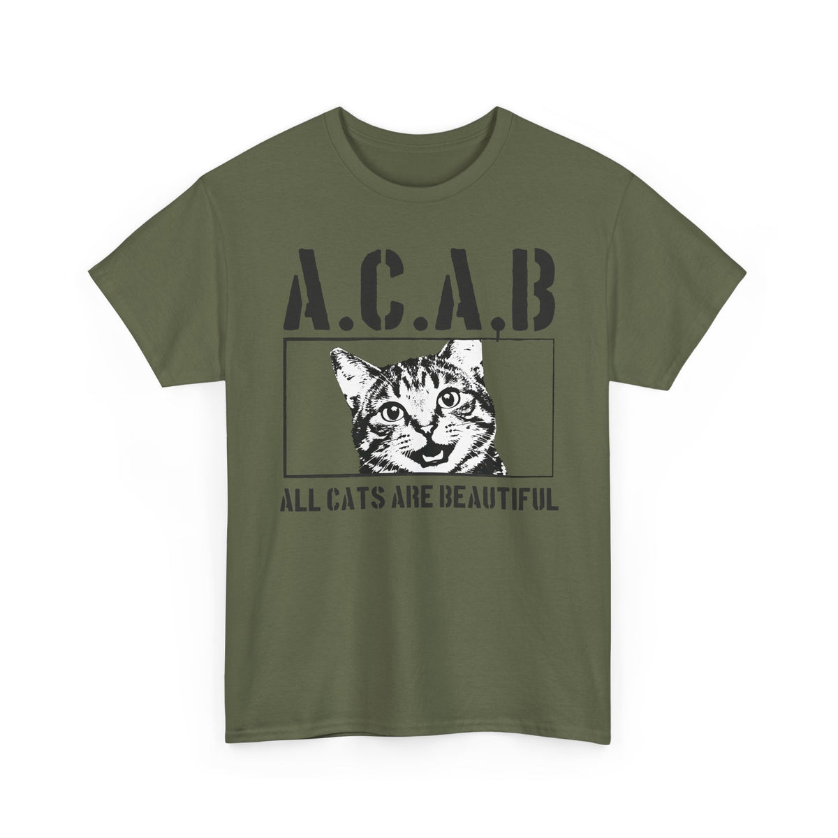 ACAB “All Cats Are Beautiful” T-Shirt — Cute Cat Lover Graphic Tee