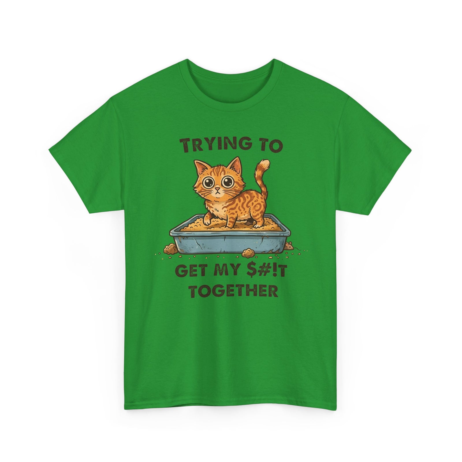 Funny Cat 'Trying To Get My Sh!t Together' T-Shirt