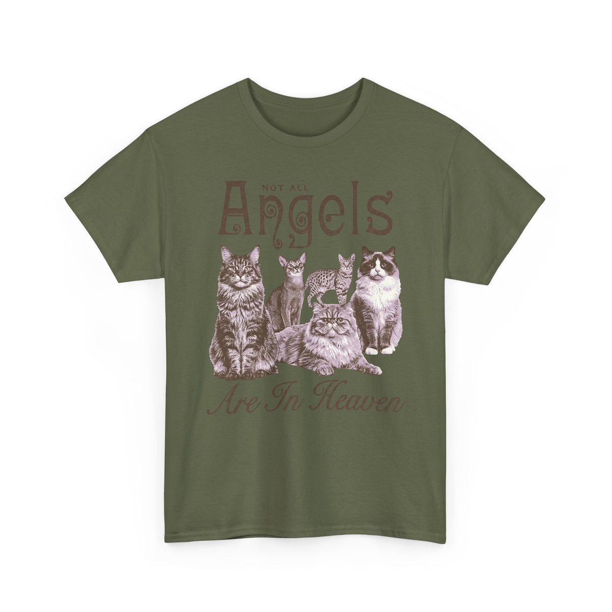 Not All Angels Are In Heaven T-Shirt — Cat Lovers Memorial Tee