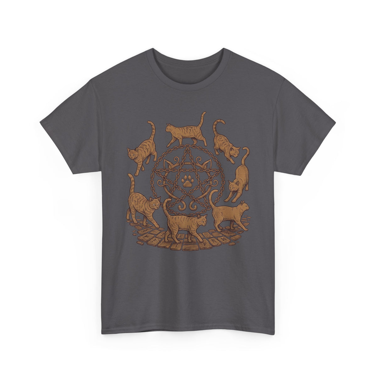 Witchy Cat Pentagram Tee