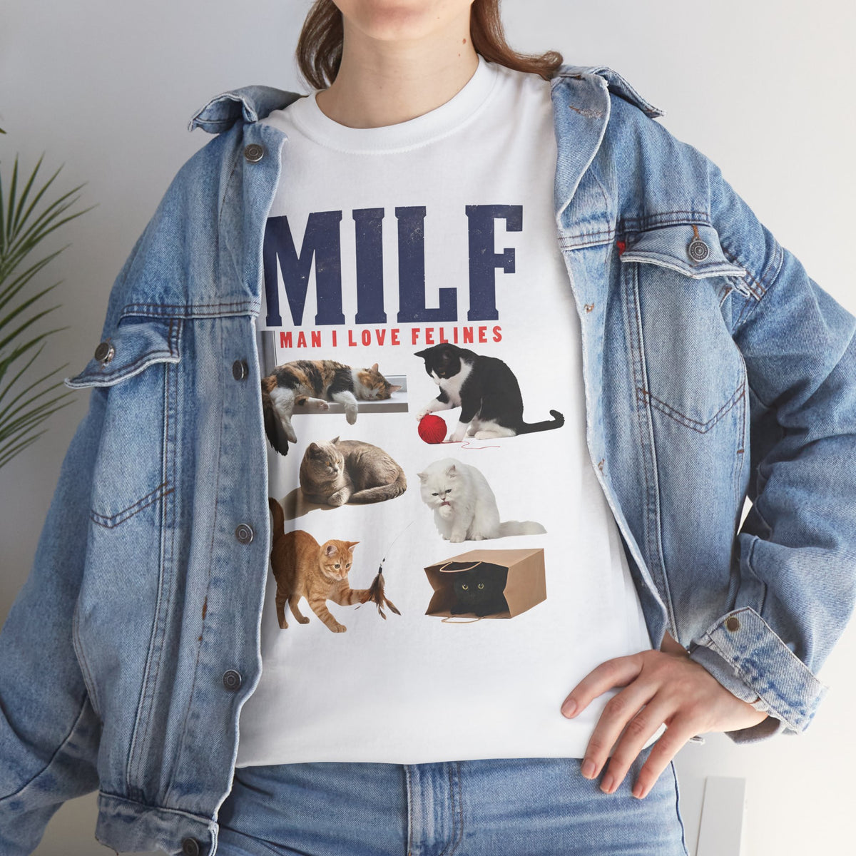 MILF 'Man I Love Felines' T-Shirt – Funny Cat Lover Tee