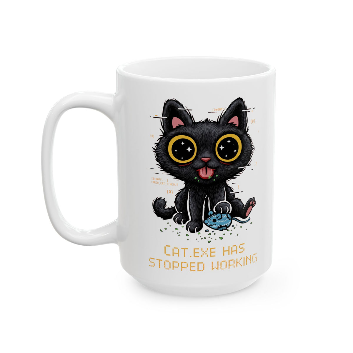 CAT.EXE Has Stopped Working Ceramic Mug