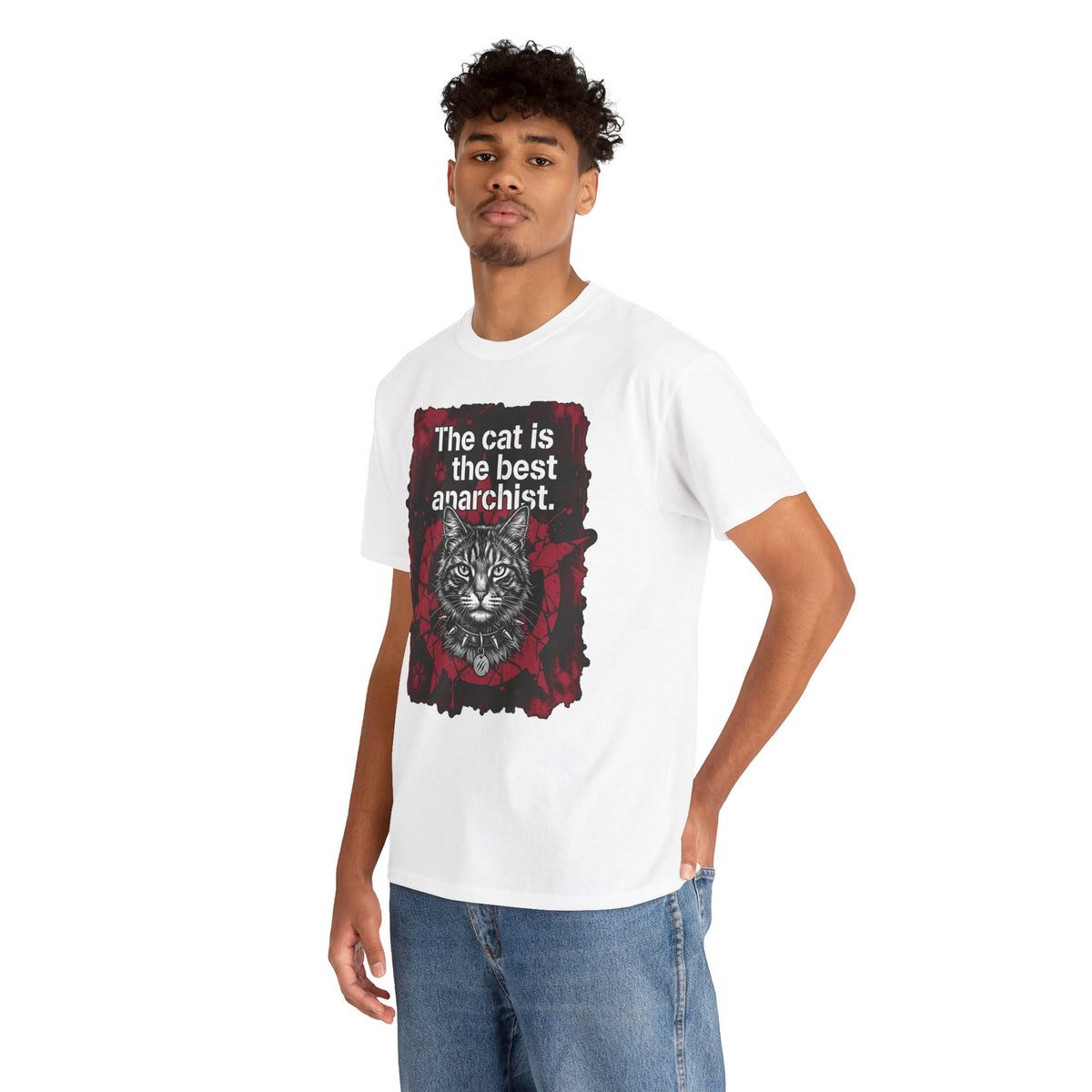 Anarchist Cat T-Shirt "The Cat Is the Best Anarchist"