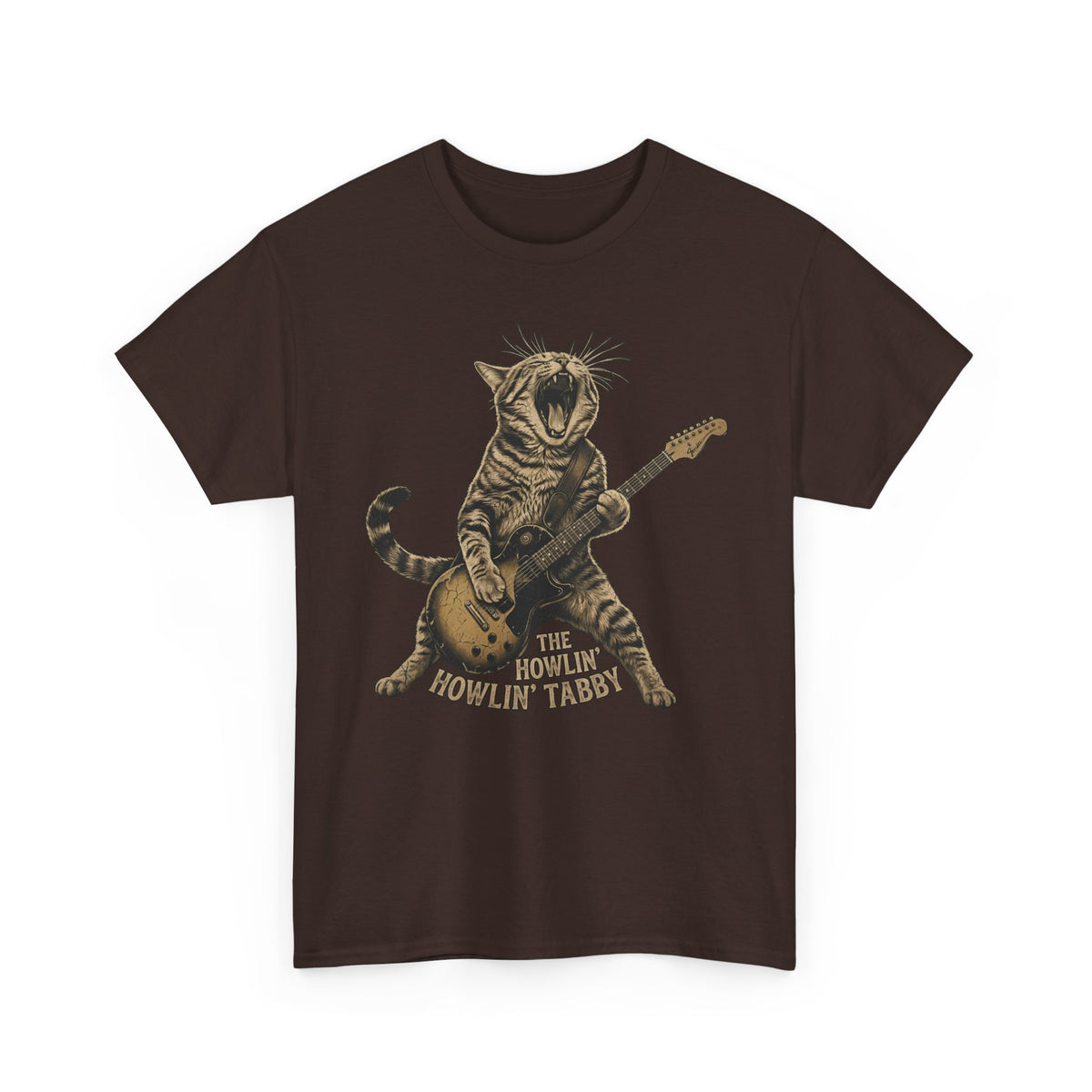 Howlin' Howlin' Tabby T-Shirt — Retro Cat Graphic Tee