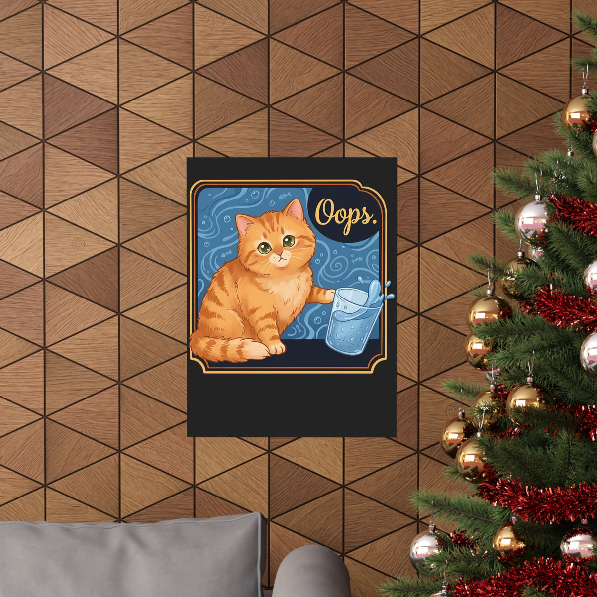 "I Do What I Want" Cat Poster Funny Rebellious Cat Poster