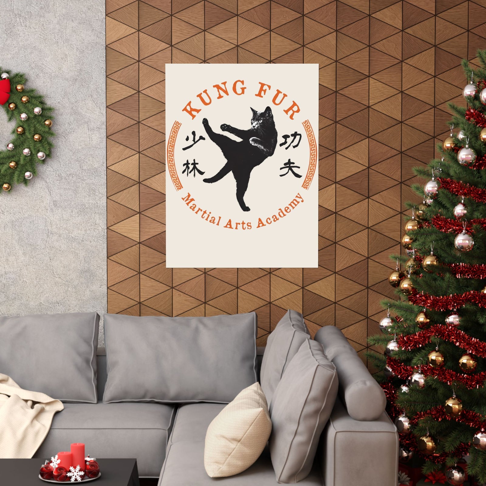 Kung Fur Cat Poster