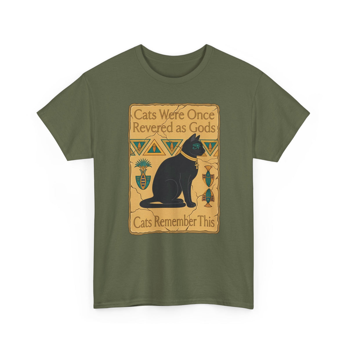 Cats Were Once Revered As Gods Tee — Funny Cat Quote T-Shirt for Cat Lovers