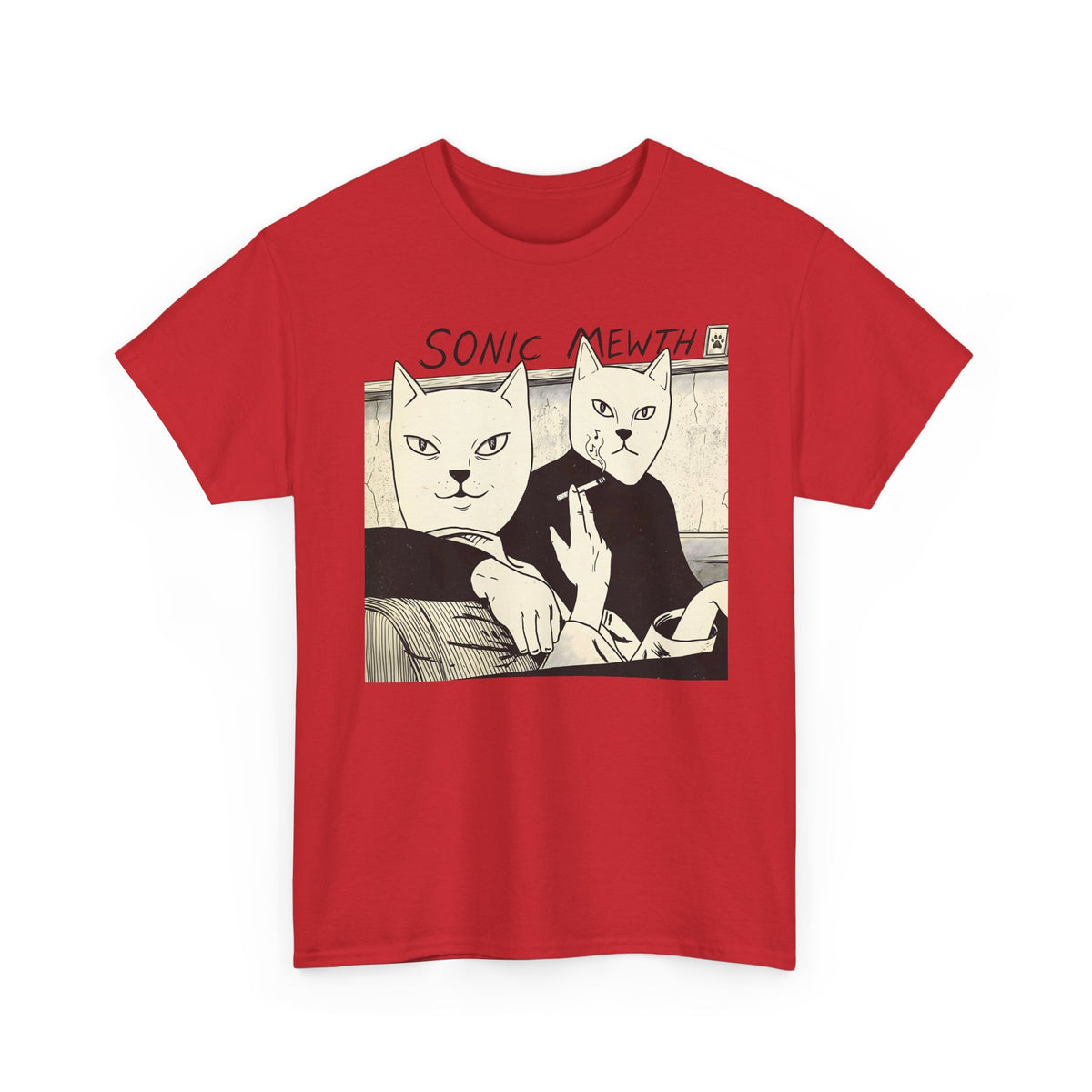 Funny Cat Parody T-Shirt — Cute Satirical Cat Tee