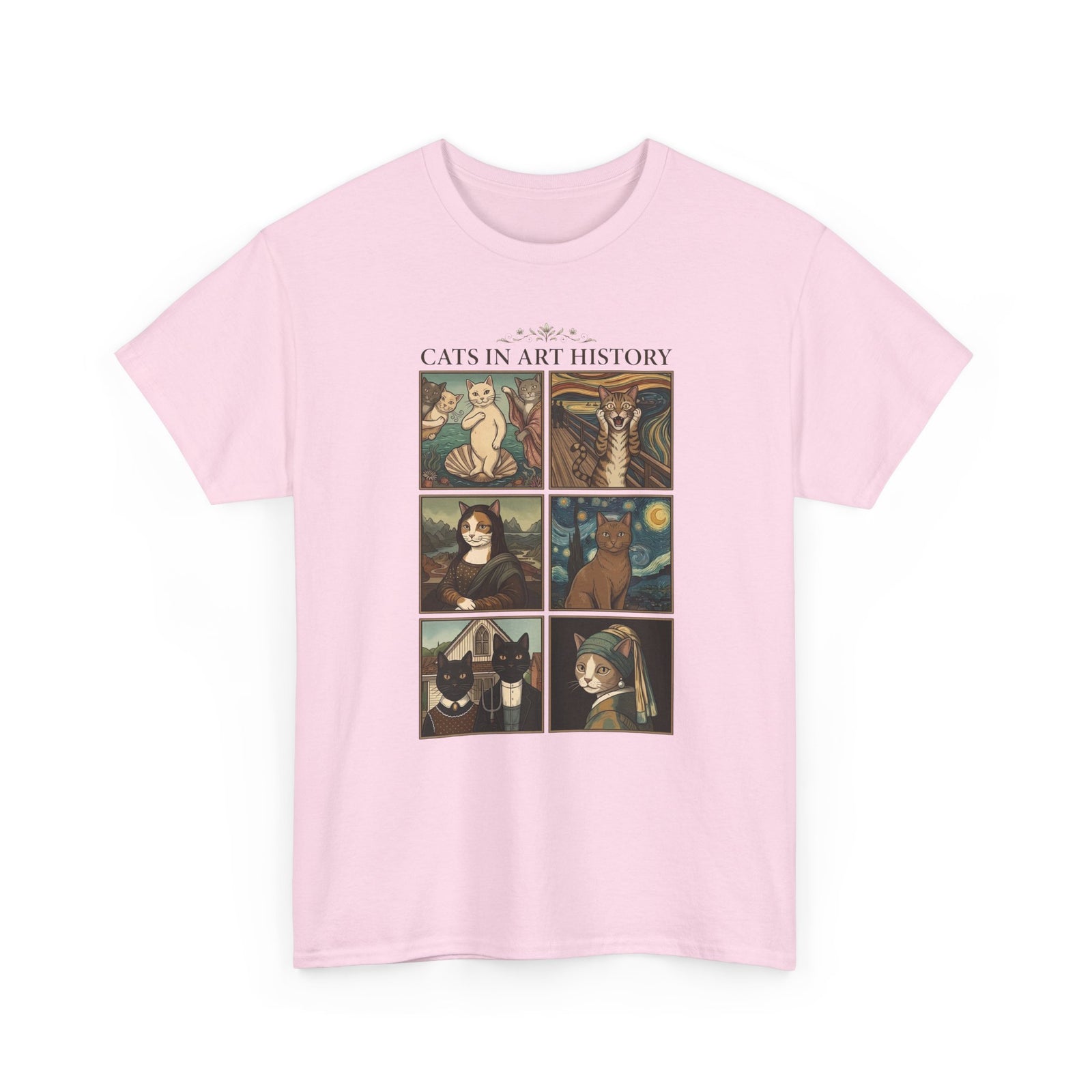 Cats in Art History T-Shirt — Vintage Art Cat Tee for Cat Lovers & Art Fans