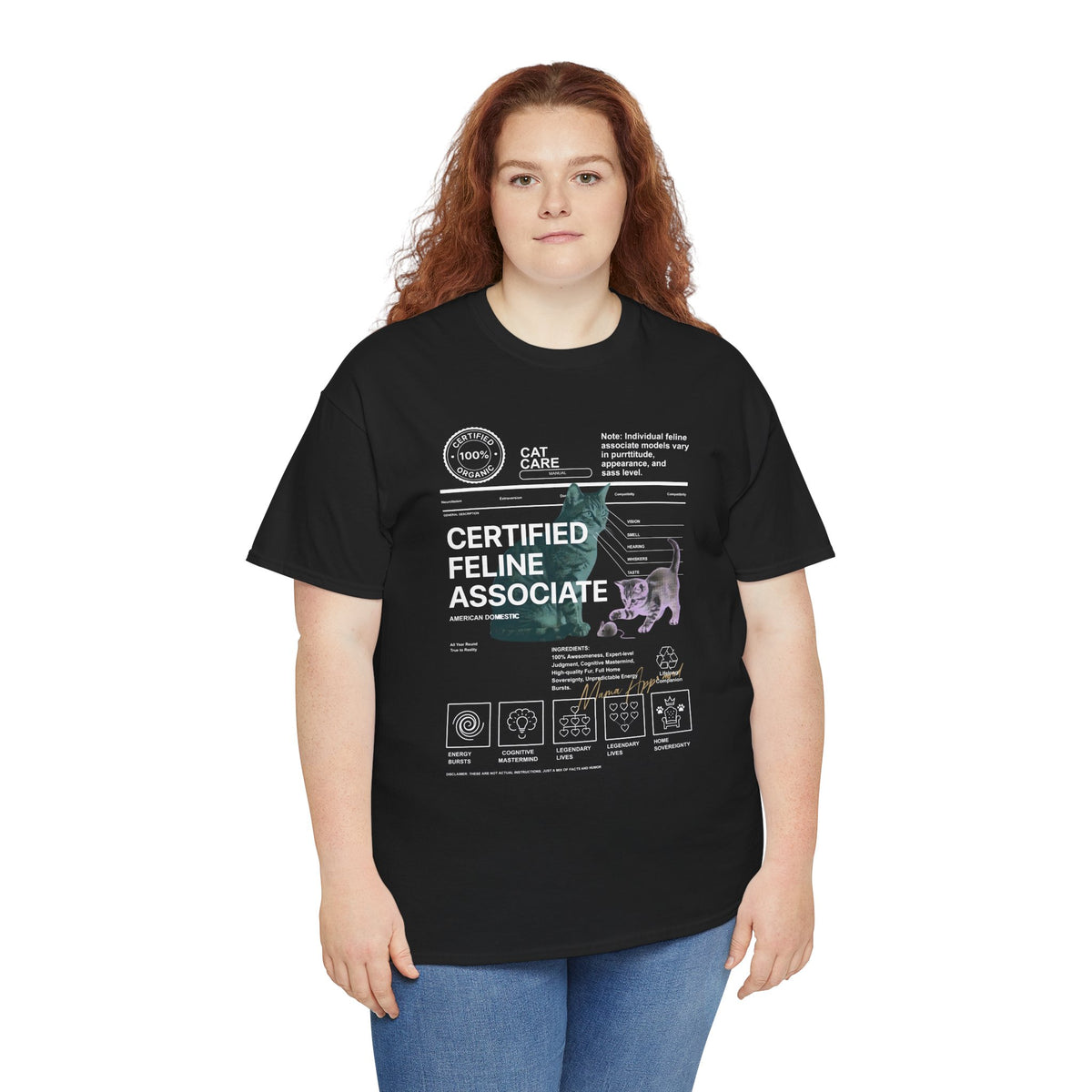 Certified Feline Associate T-Shirt — Funny Cat Lover Tee