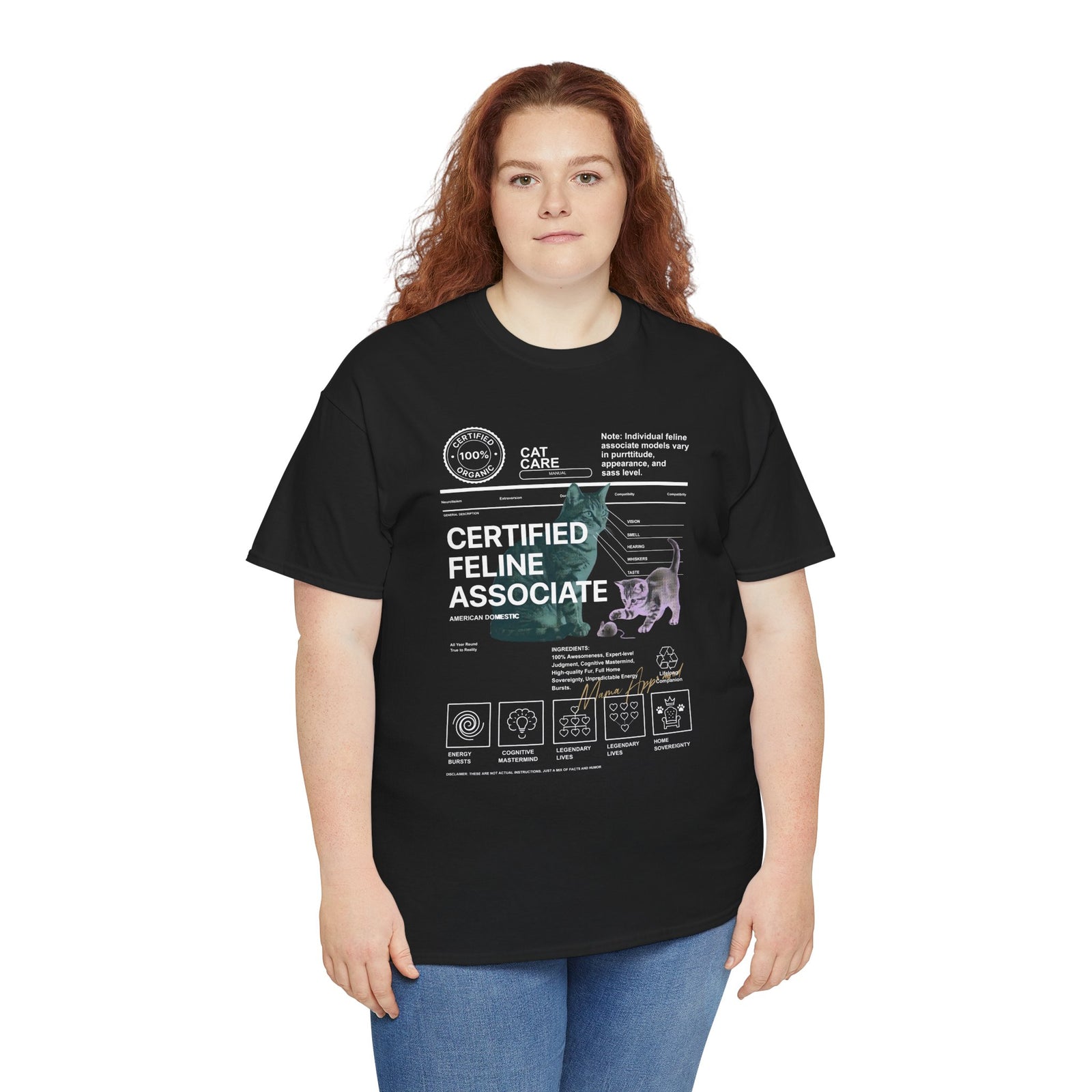 Certified Feline Associate T-Shirt — Funny Cat Lover Tee