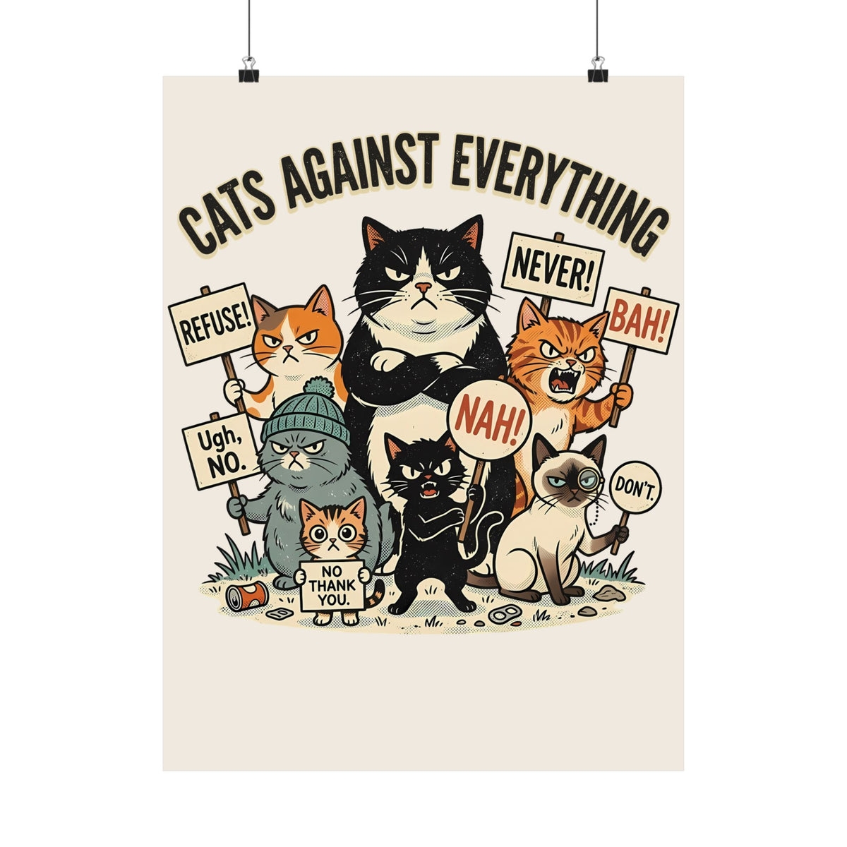 Cats Against Everything Poster