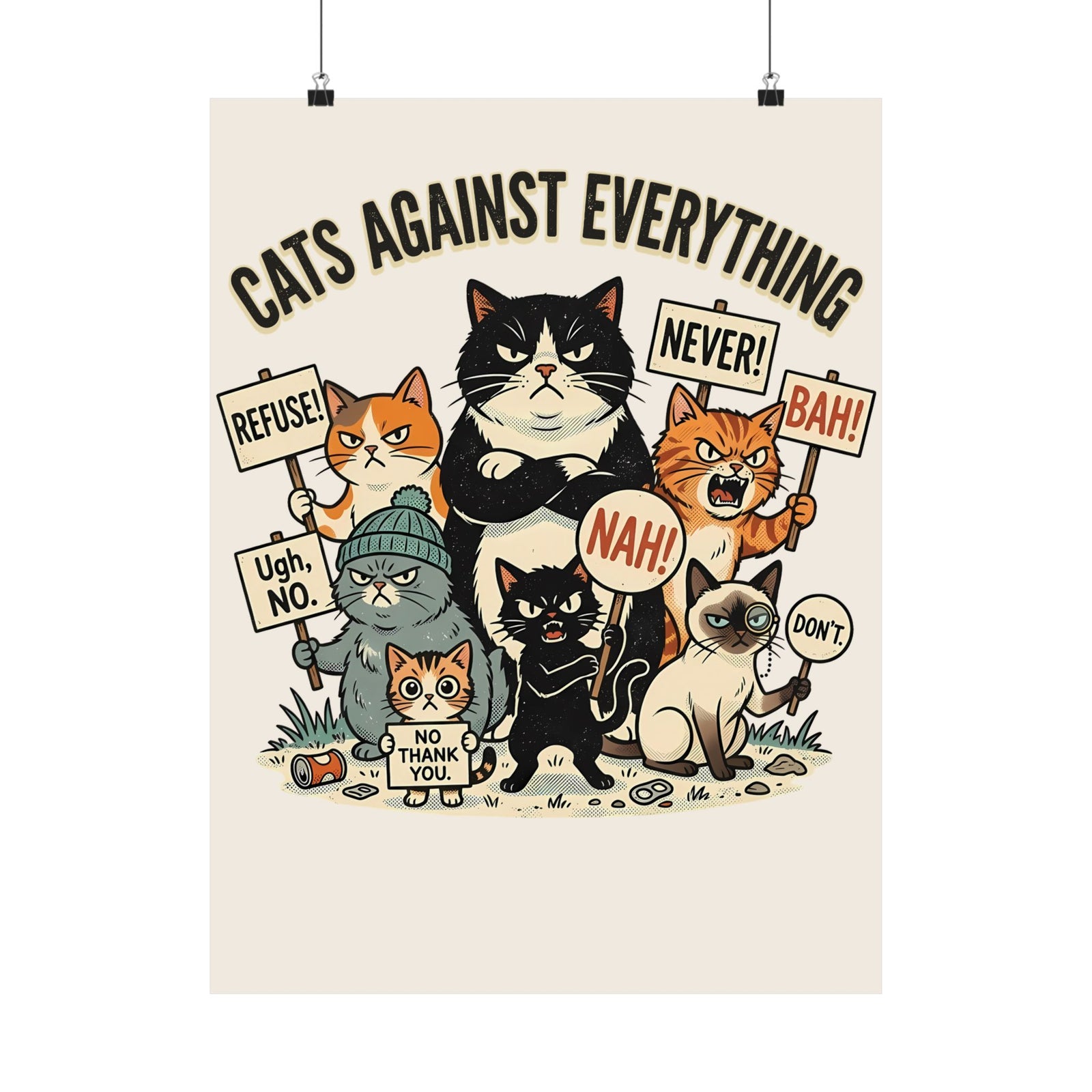 Cats Against Everything Poster