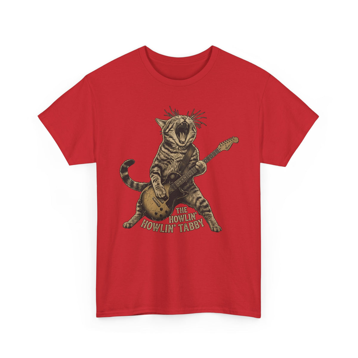 Howlin' Howlin' Tabby T-Shirt — Retro Cat Graphic Tee