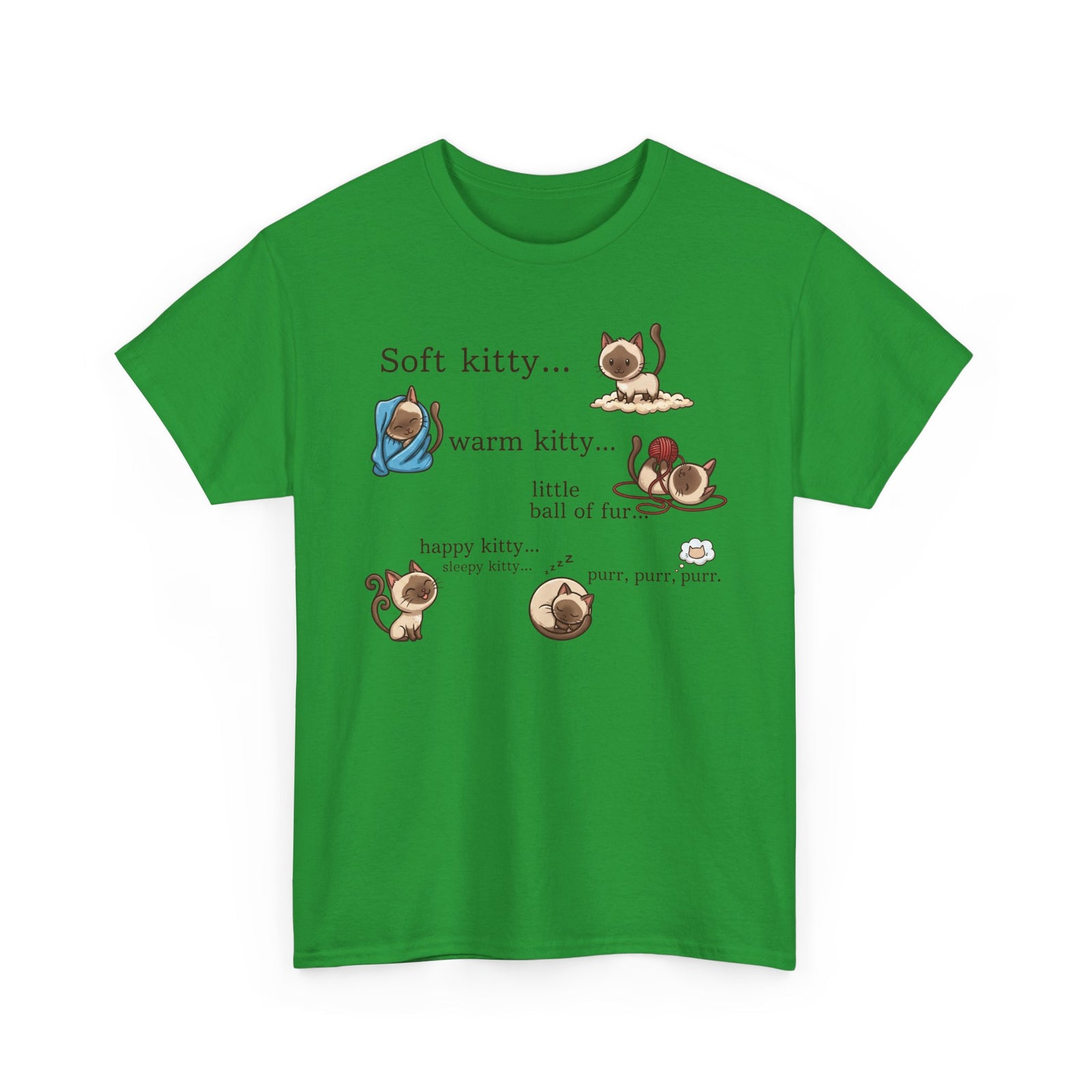 Soft Kitty Warm Kitty T-Shirt — Cute Cat Lyrics Tee