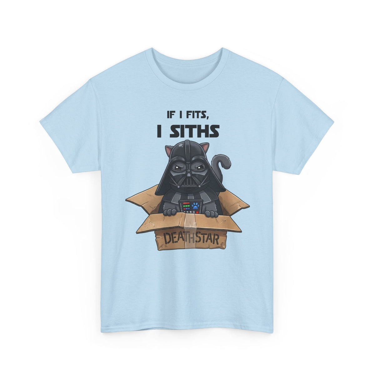 Space Villain Kitten Retro Galaxy Cat T-Shirt Funny Cat in Box Graphic Tee