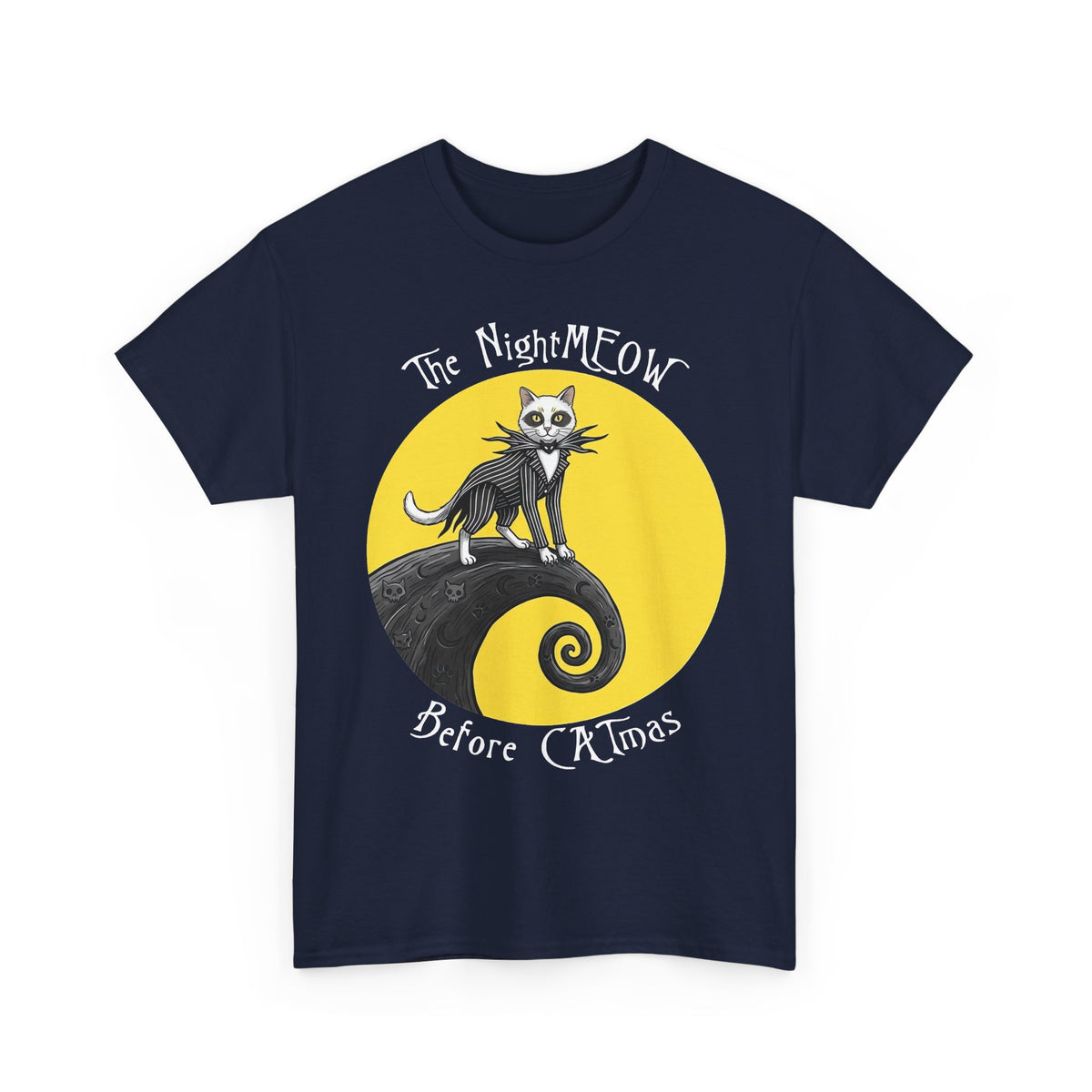 The NightMEOW Before Christmas T‑Shirt Halloween x Christmas Cat Tee