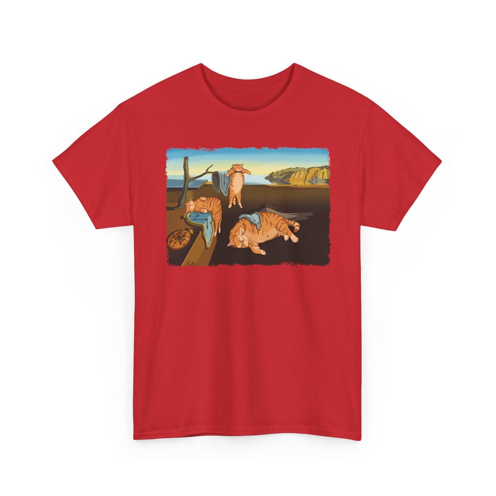 The Purrsistence of Memory T-Shirt — Surreal Cat Art Tee