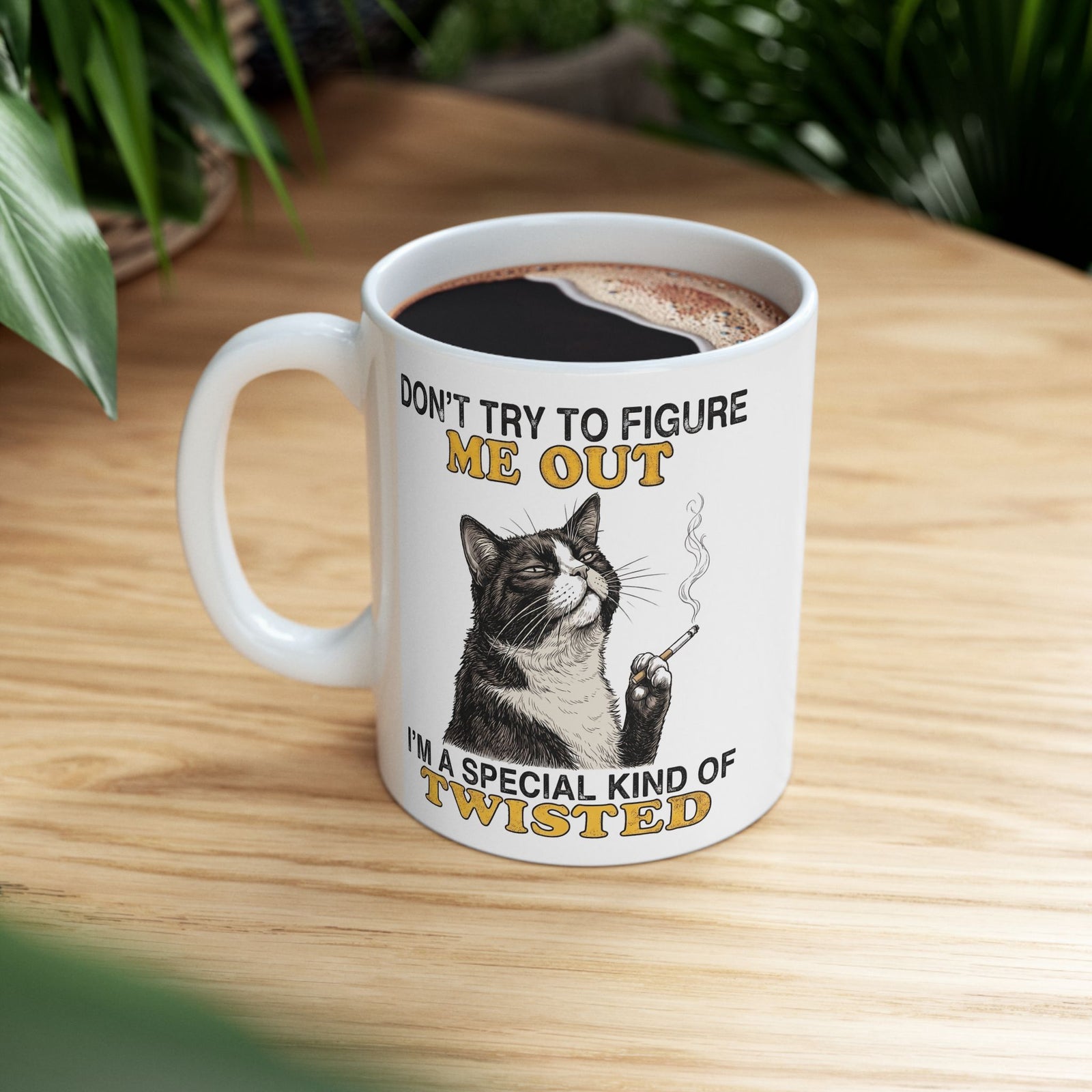 Grumpy Cat Mug "I’m a Special Kind of Twisted" Funny Sarcastic Cat Mug for Cat Lovers