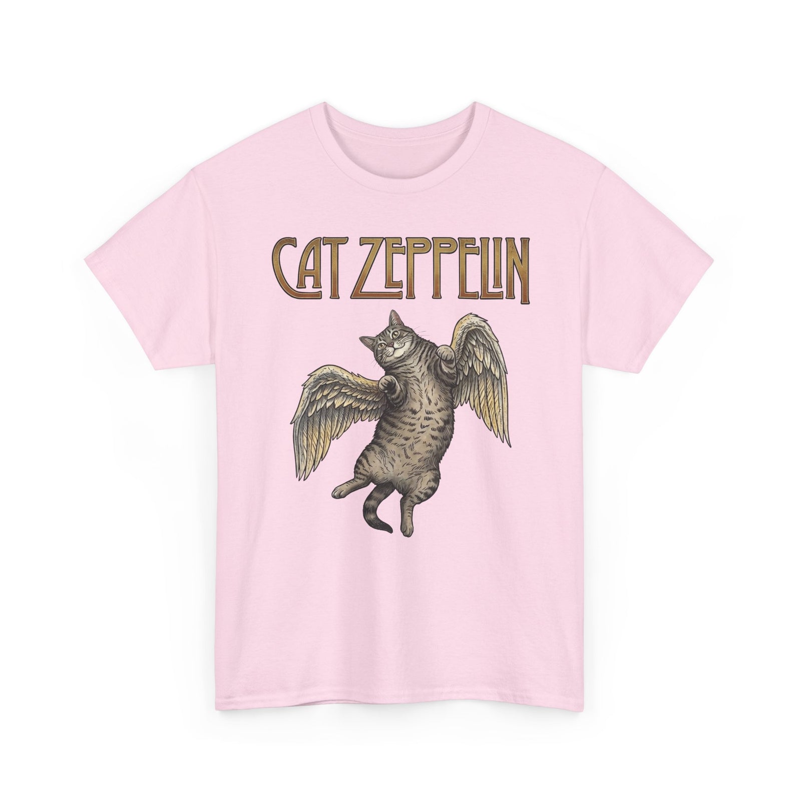 Cat-Zeppelin T-Shirt — Whimsical Cat Airship Design
