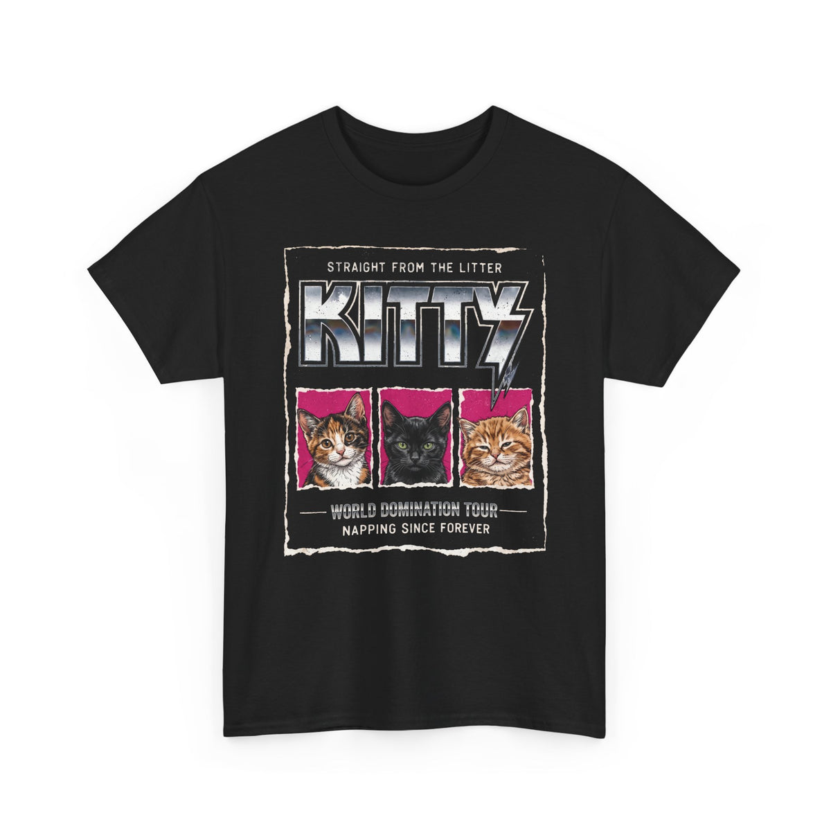 Straight From the Litter Kitty T-Shirt Funny Cat Lover Tee