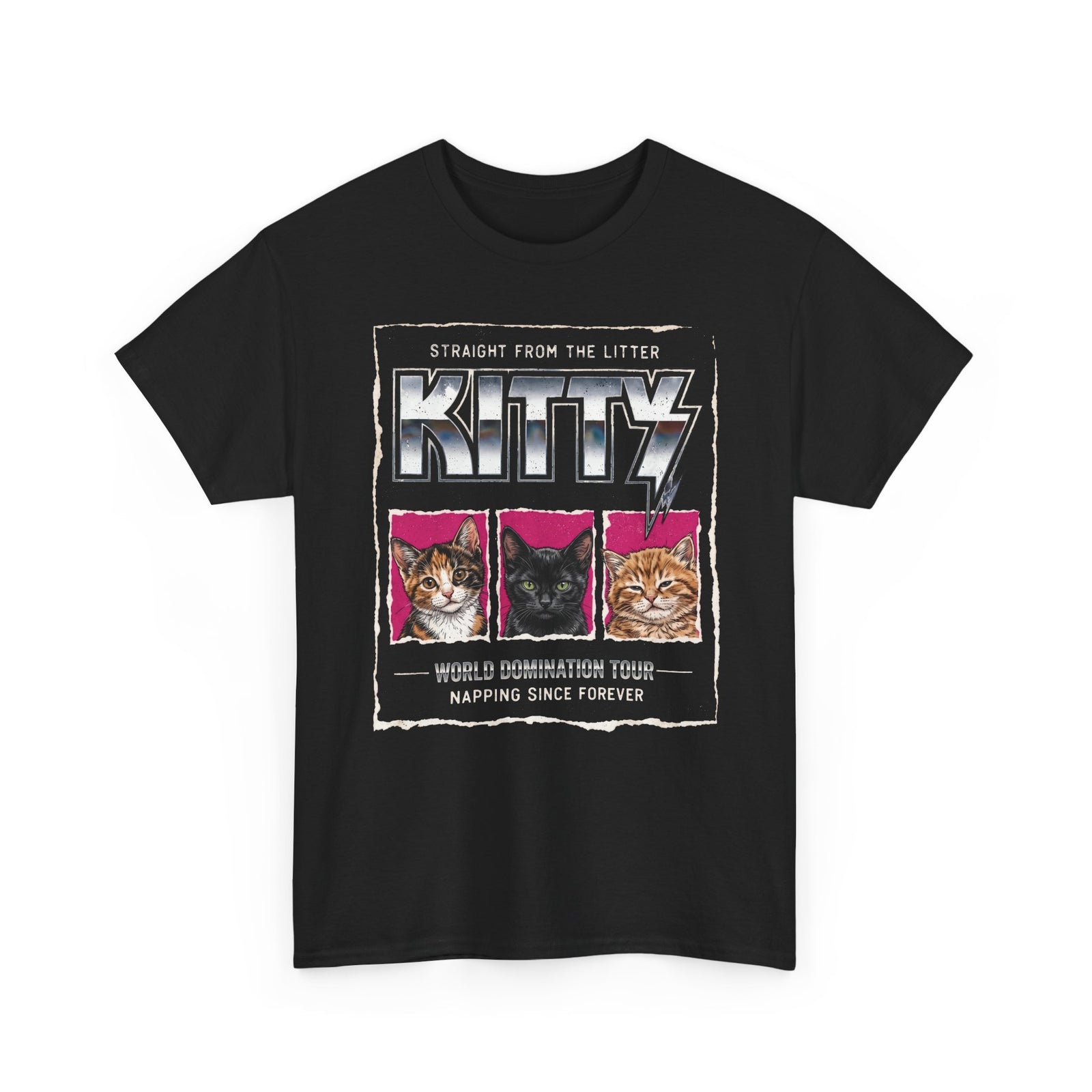 Straight From the Litter Kitty T-Shirt Funny Cat Lover Tee