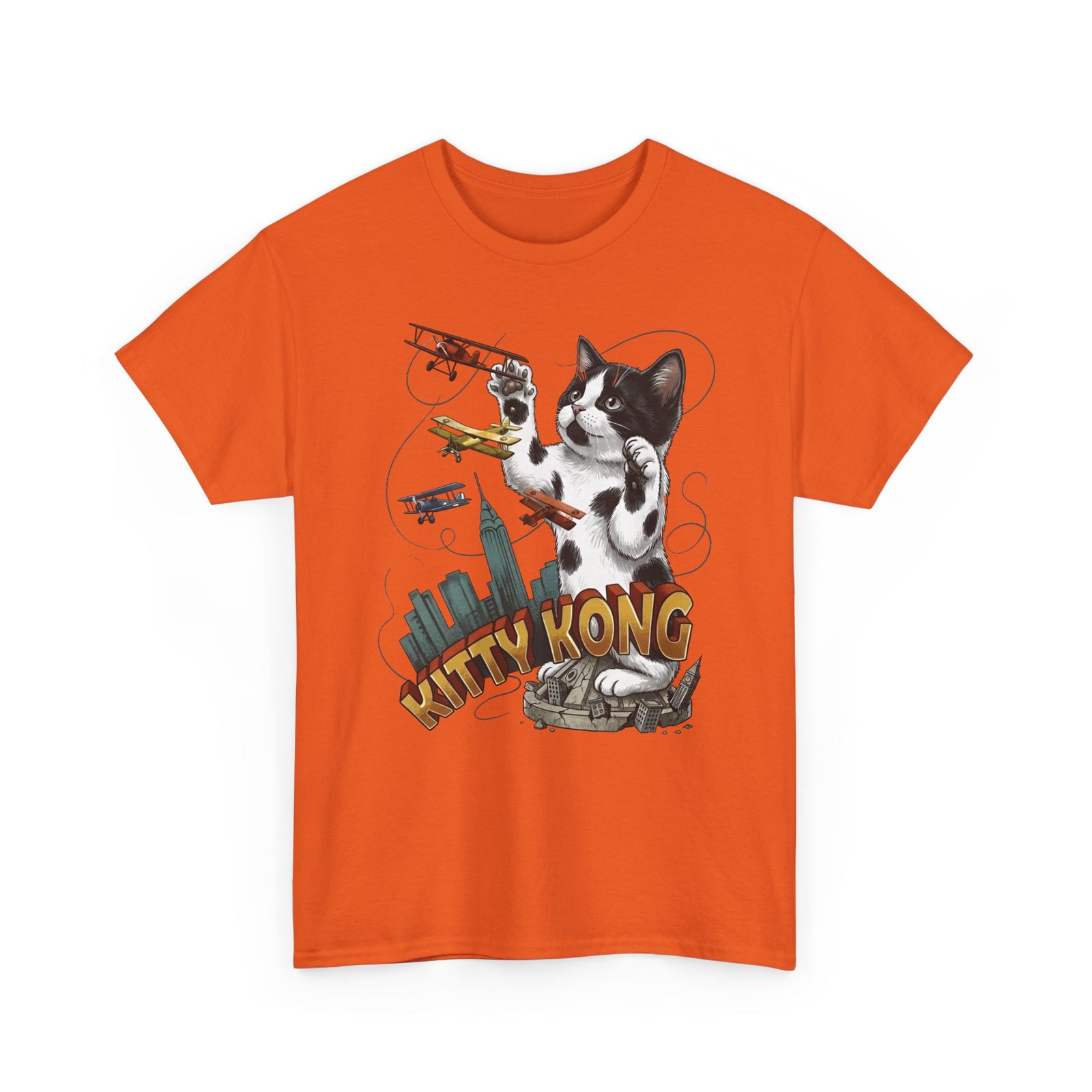 Kittie Kong Parody Cat T-Shirt — Funny Vintage-Style Cat Tee