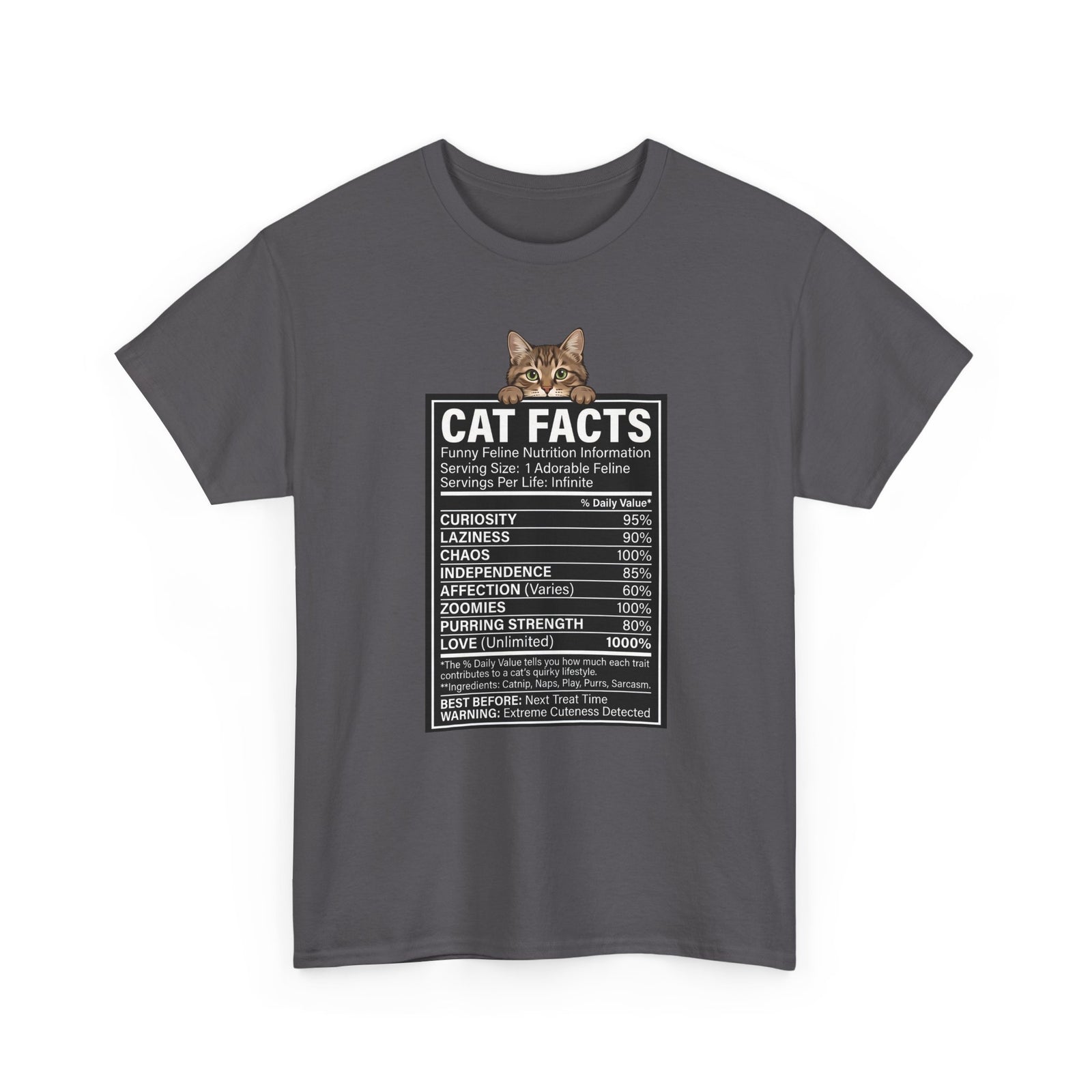 Cat Nutrition Facts T-Shirt