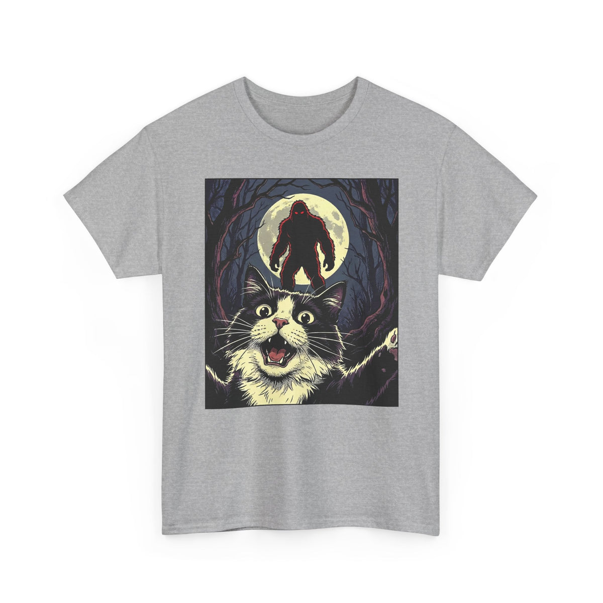 Cat Selfie with Bigfoot T-Shirt