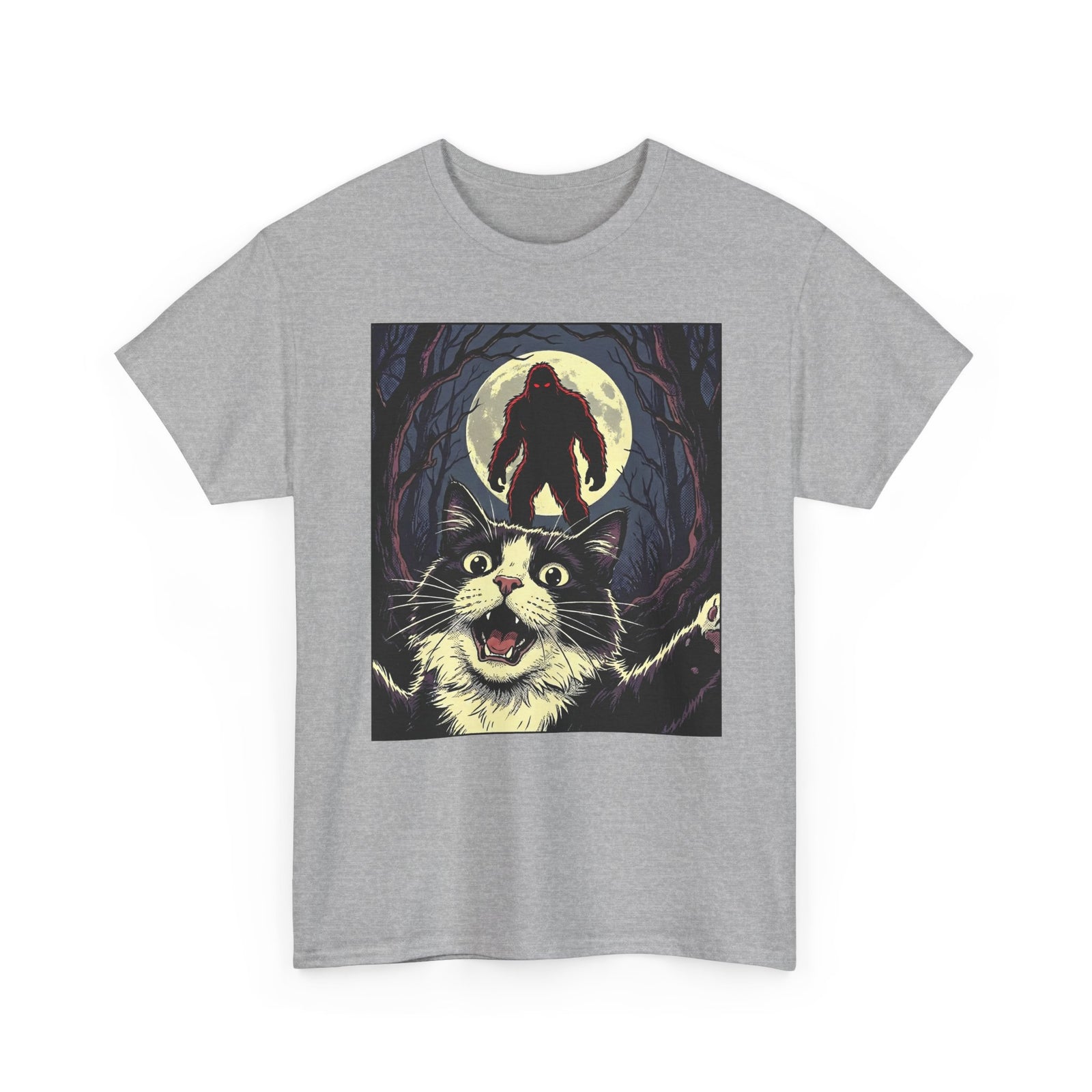 Cat Selfie with Bigfoot T-Shirt