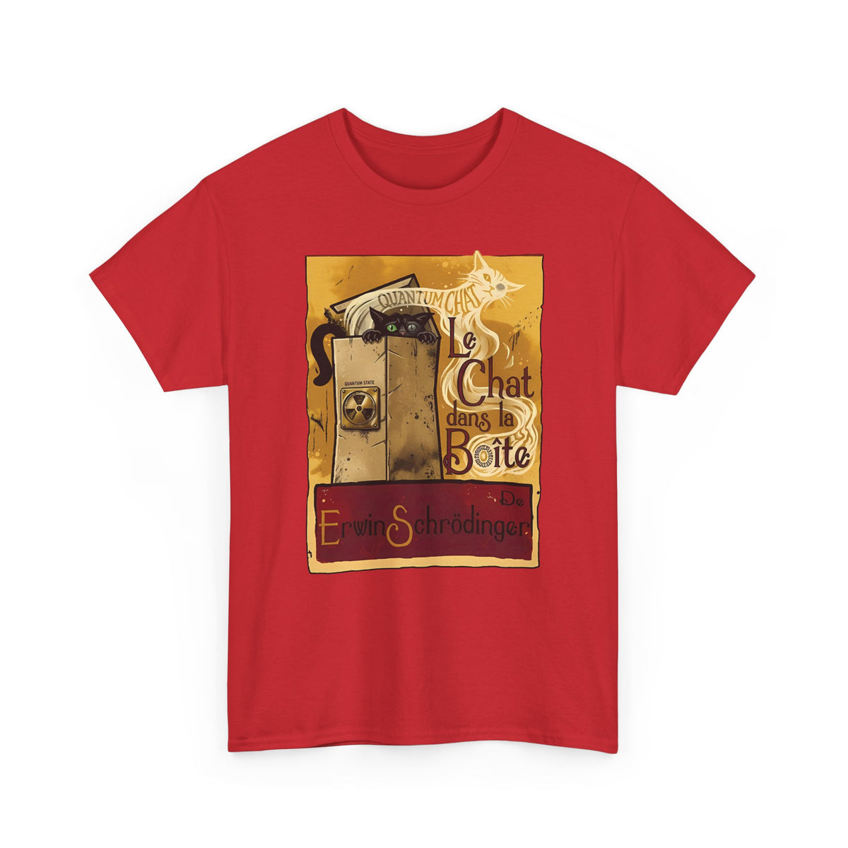 Le Chat dans la Boite Cat T-Shirt — Cute French Cat Graphic Tee