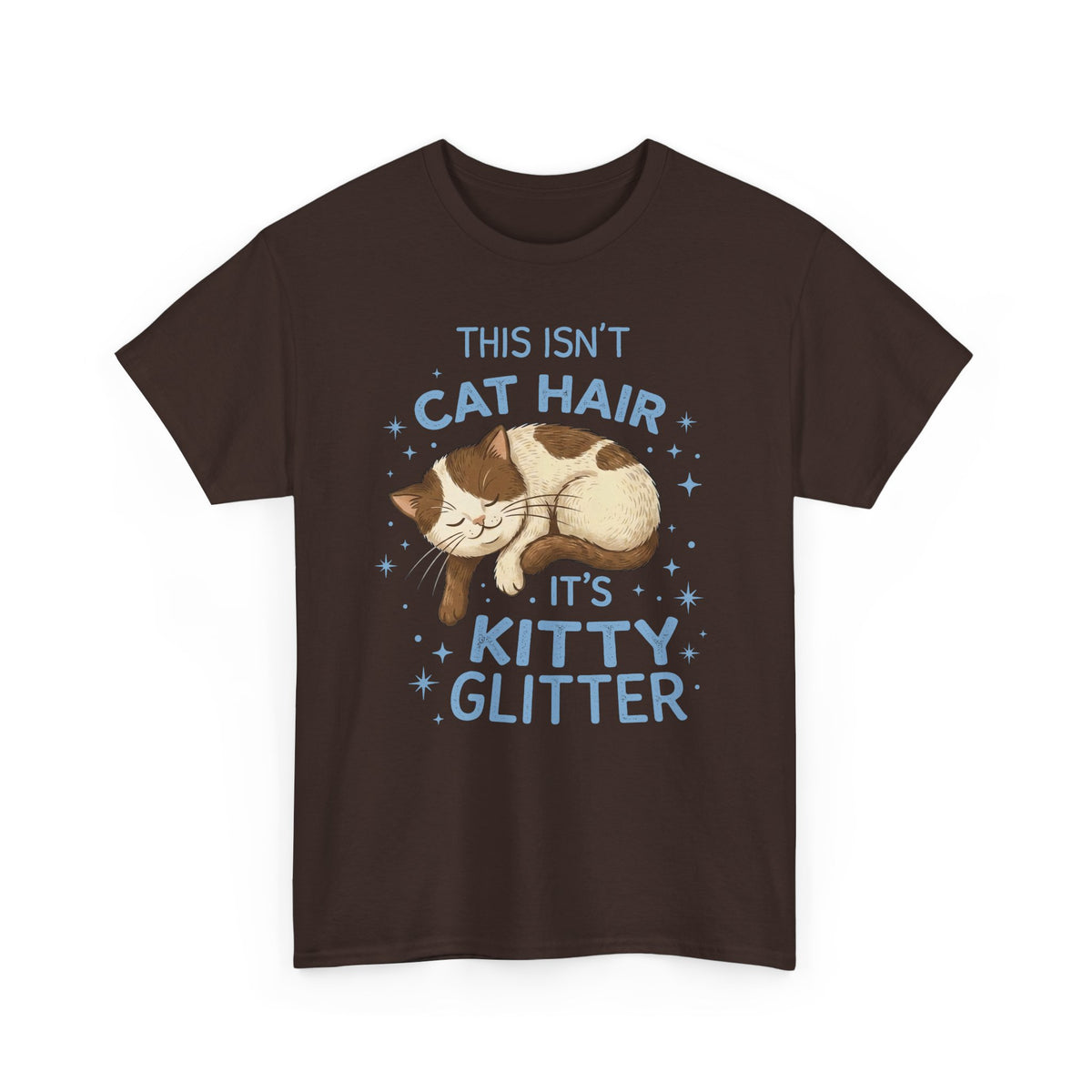 Kitty Glitter T-Shirt — "This Isn't Cat Hair" Cat Lover Tee