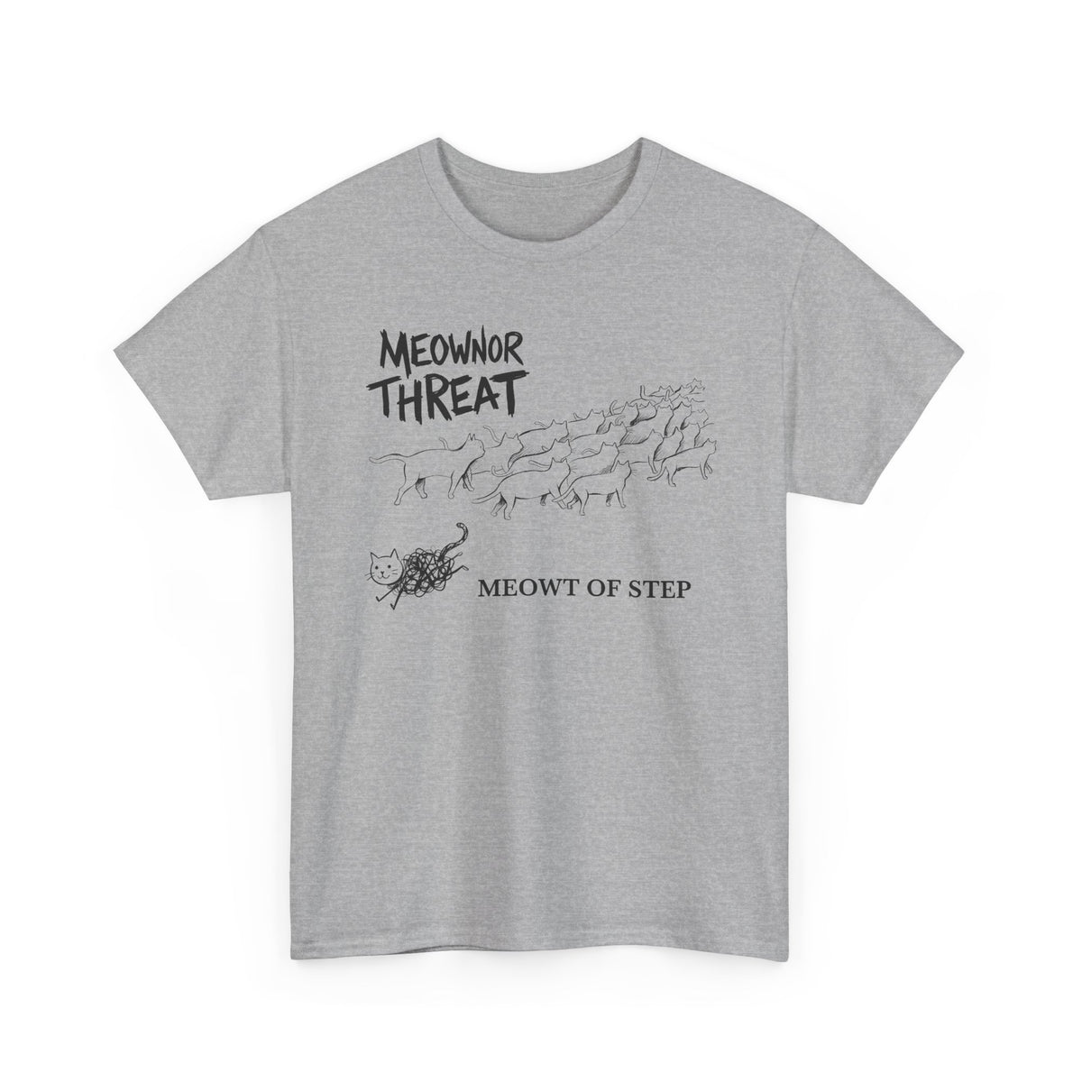 Meownor Thread Meowt Of Step T-Shirt — Funny Cat Dance Graphic Tee
