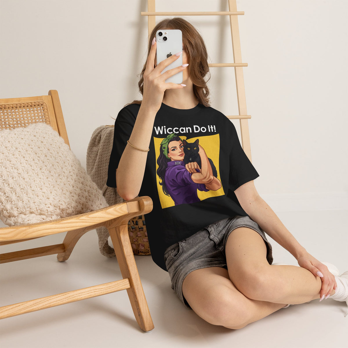 Black Cat "Wiccan Do It" T-Shirt — Witchy Wicca Magic Tee